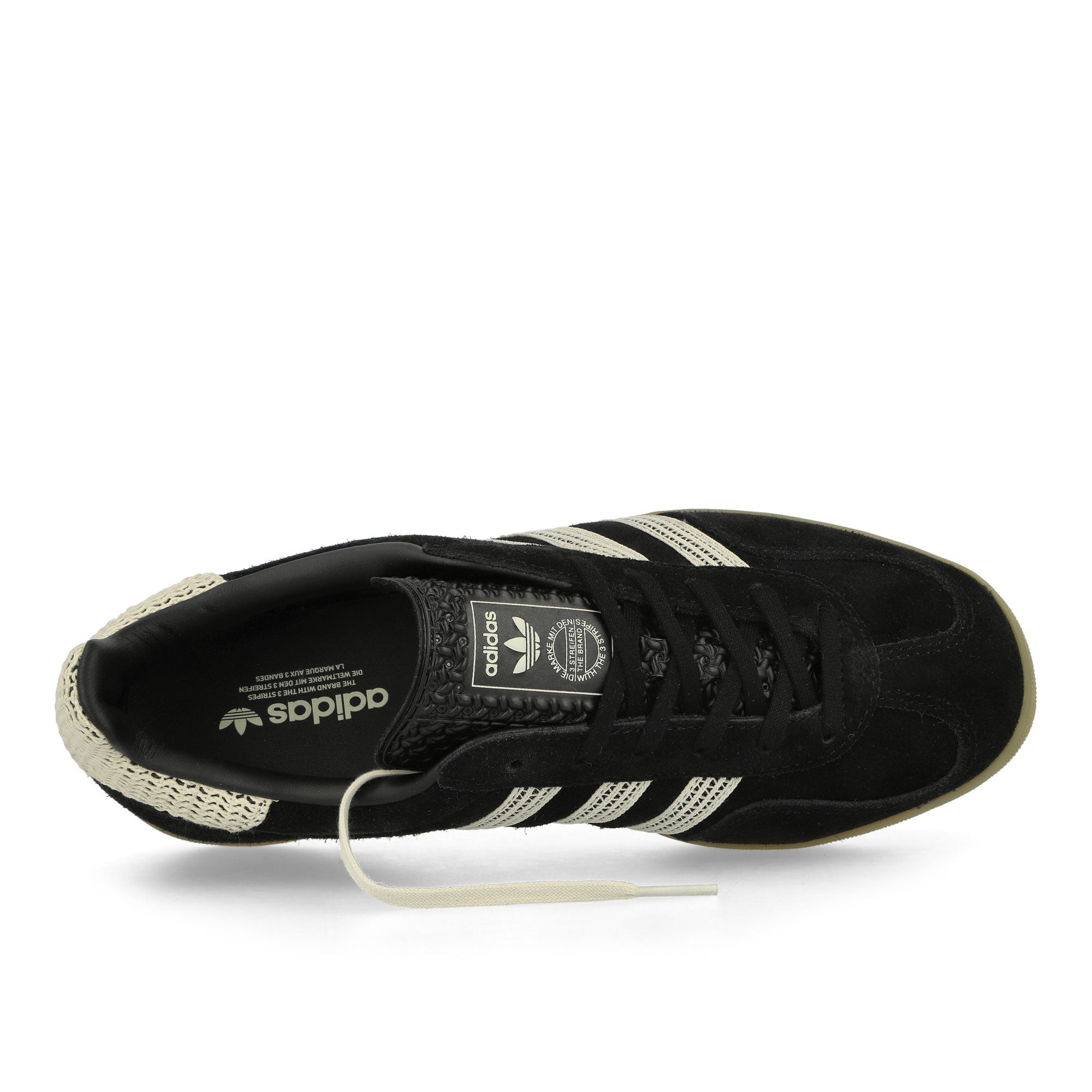 adidas Gazelle Indoor W Black / Wonder White / Gum3 Low Top Sneakers Detailfoto | Overkill