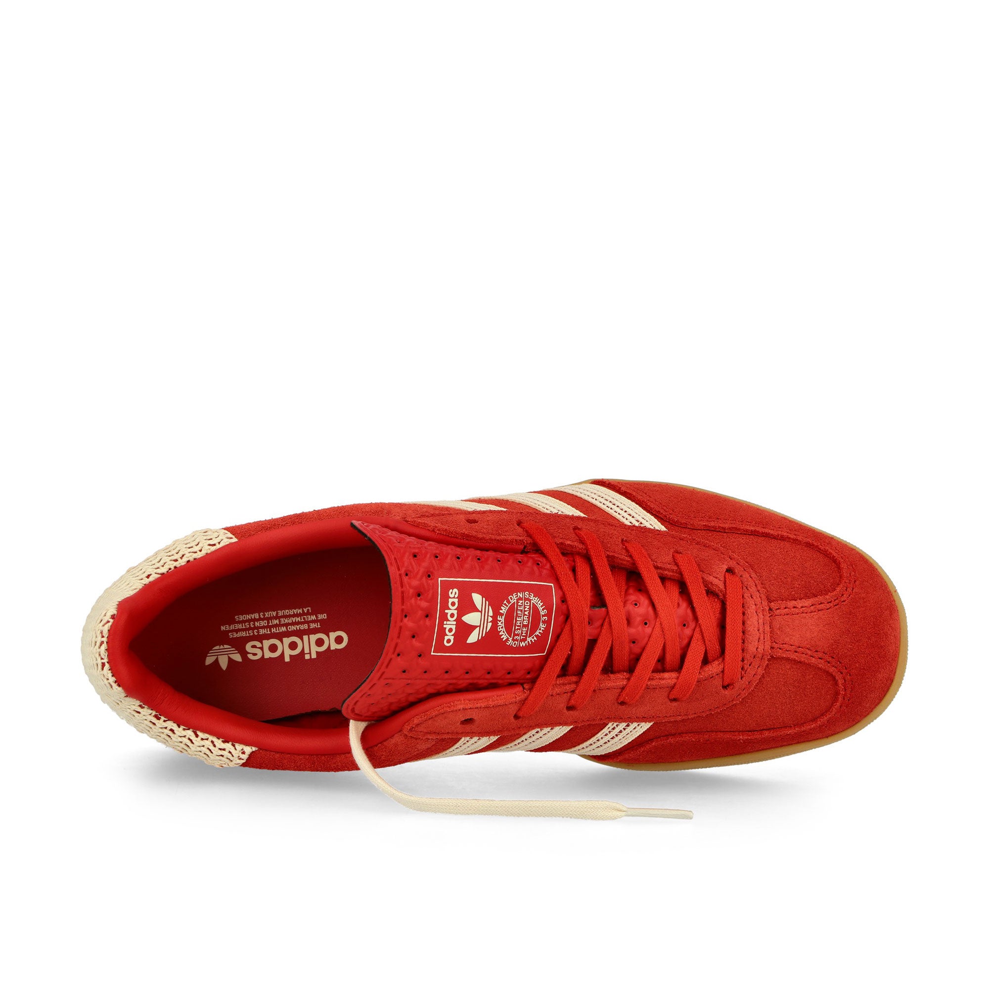 adidas Gazelle Indoor W Better Scarlet / Wonder White / Gum 3 Low Top Sneakers Detailfoto | Overkill