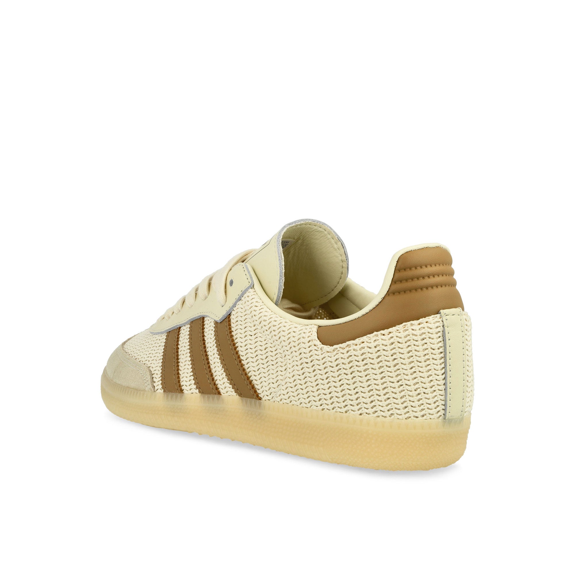 adidas Samba OG Cream White / Cardboard / Crystal Sand Low Top Sneakers Material | Overkill