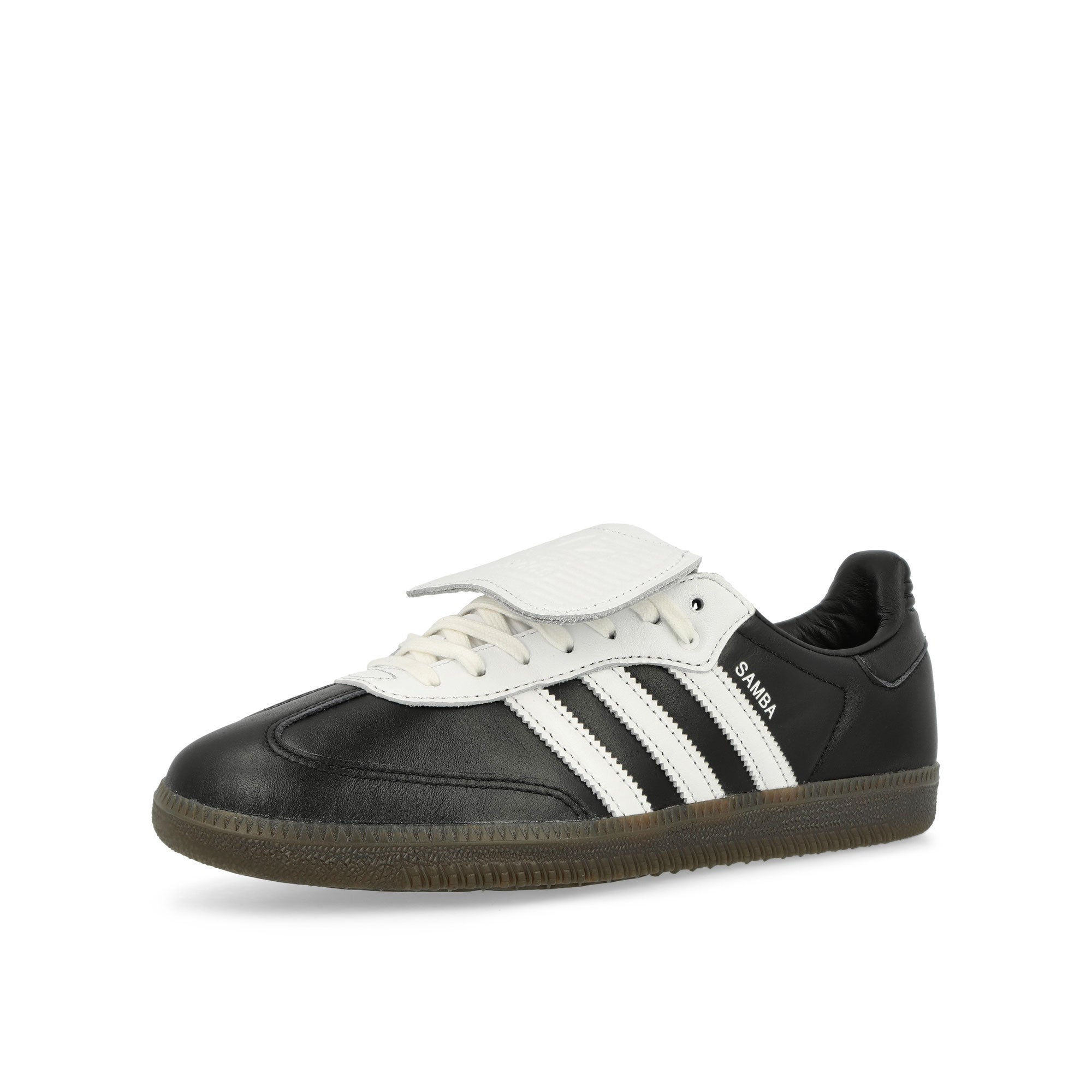 adidas Samba LT Core Black / Footwear White / Gum 5 Low Top Sneakers Close Up | Overkill