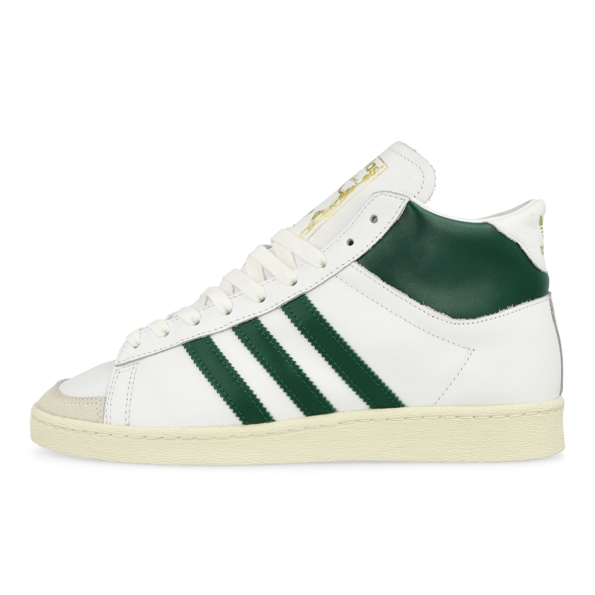 adidas Jabbar Hi Footwear White / Collegiate Green / Off White High Top Sneakers JI3444 | Overkill