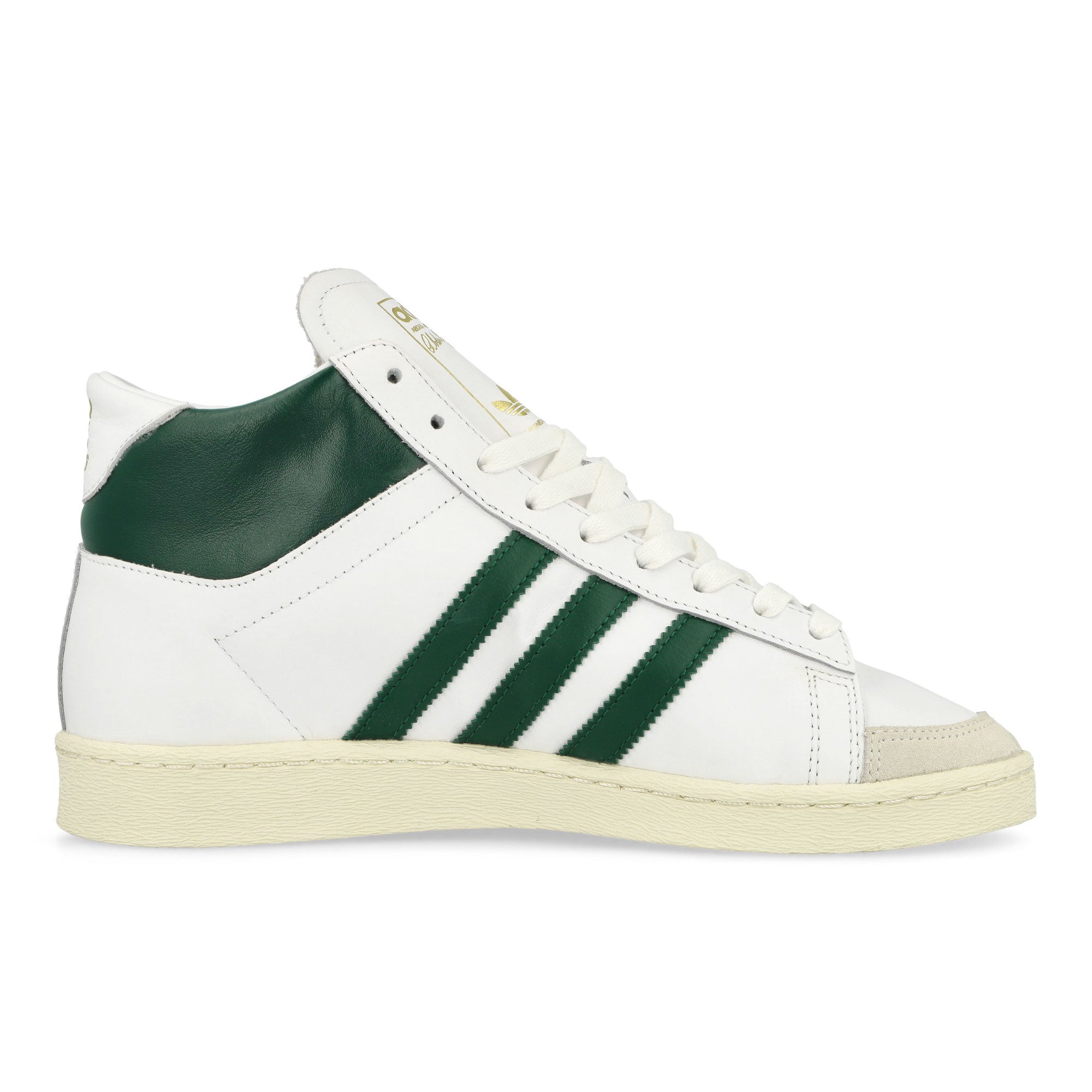adidas Jabbar Hi Footwear White / Collegiate Green / Off White High Top Sneakers Silhouette | Overkill