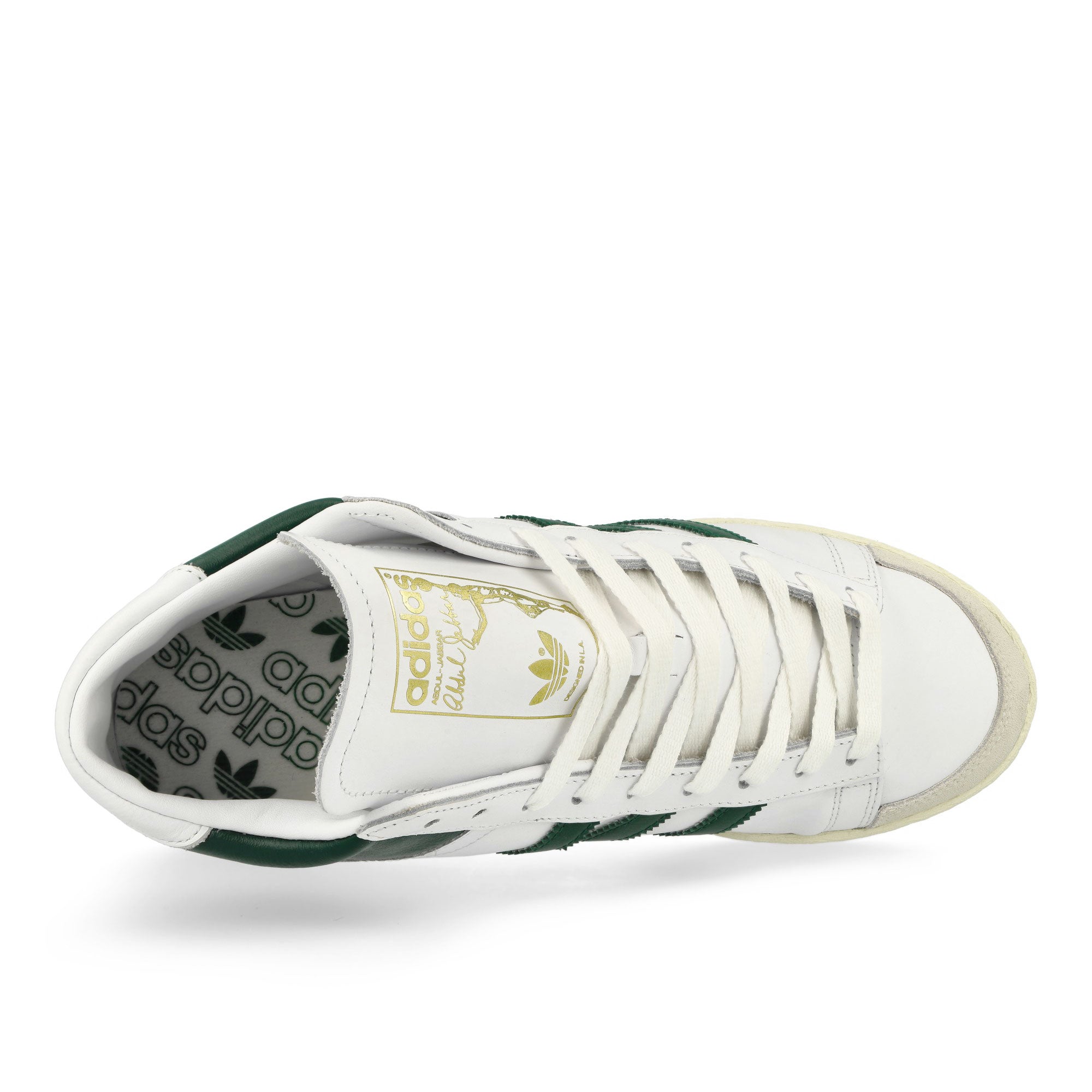 adidas Jabbar Hi Footwear White / Collegiate Green / Off White High Top Sneakers Detailfoto | Overkill