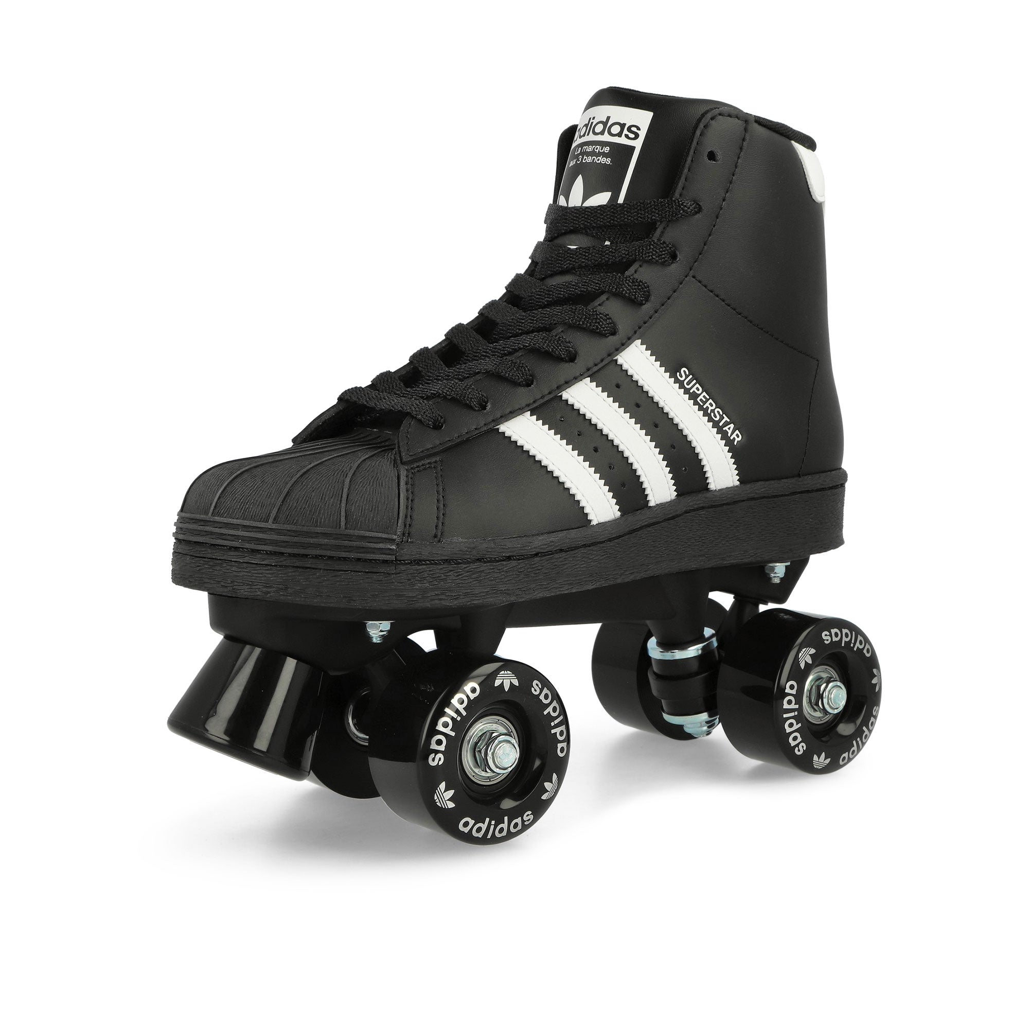 adidas Superstar 82 Skate W Core Black / Footwear White / Silver Metallic High Top Sneakers Close Up | Overkill