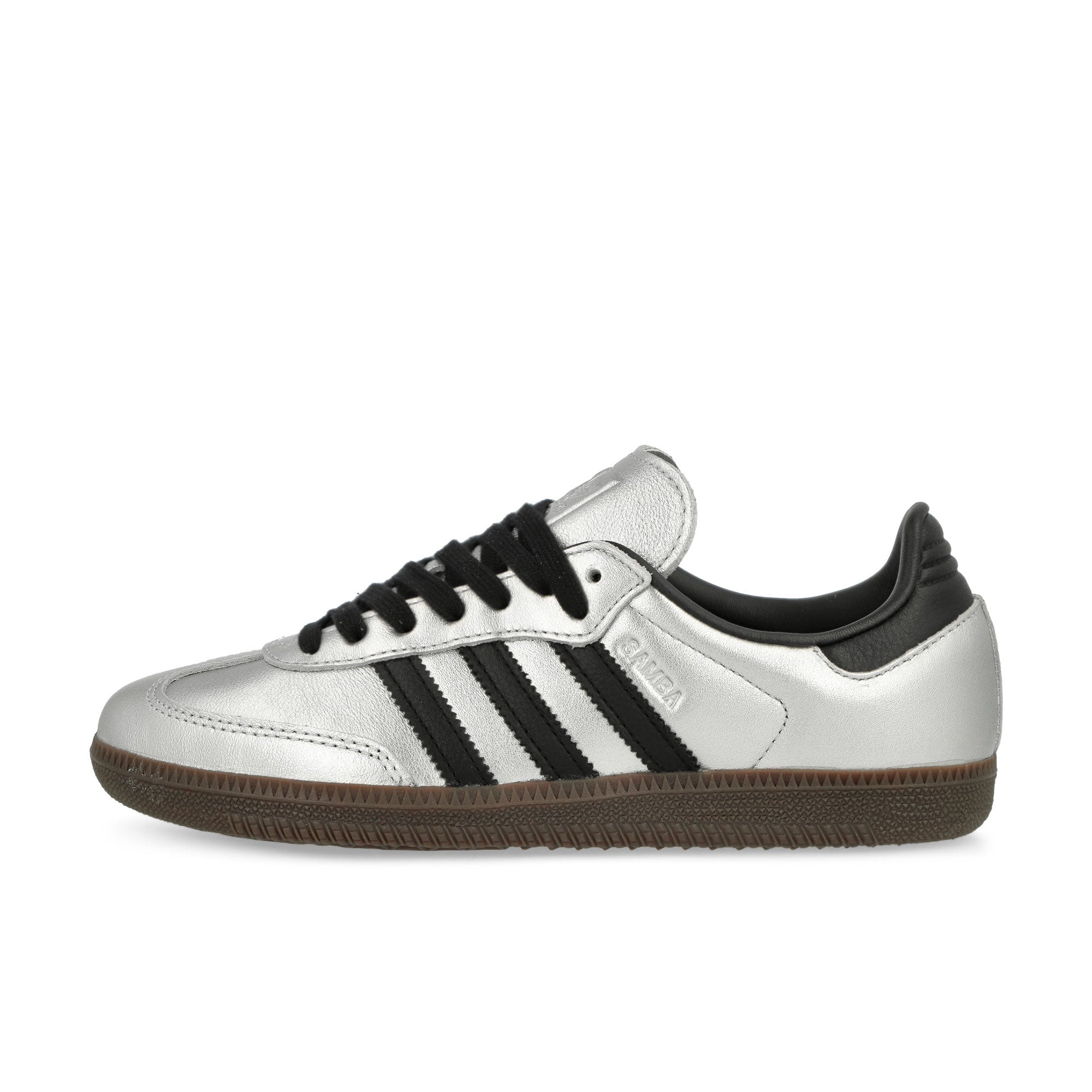 adidas Samba OG W Silver Metallic / Core Black / Gum 5 Low Top Sneakers JI4218 | Overkill