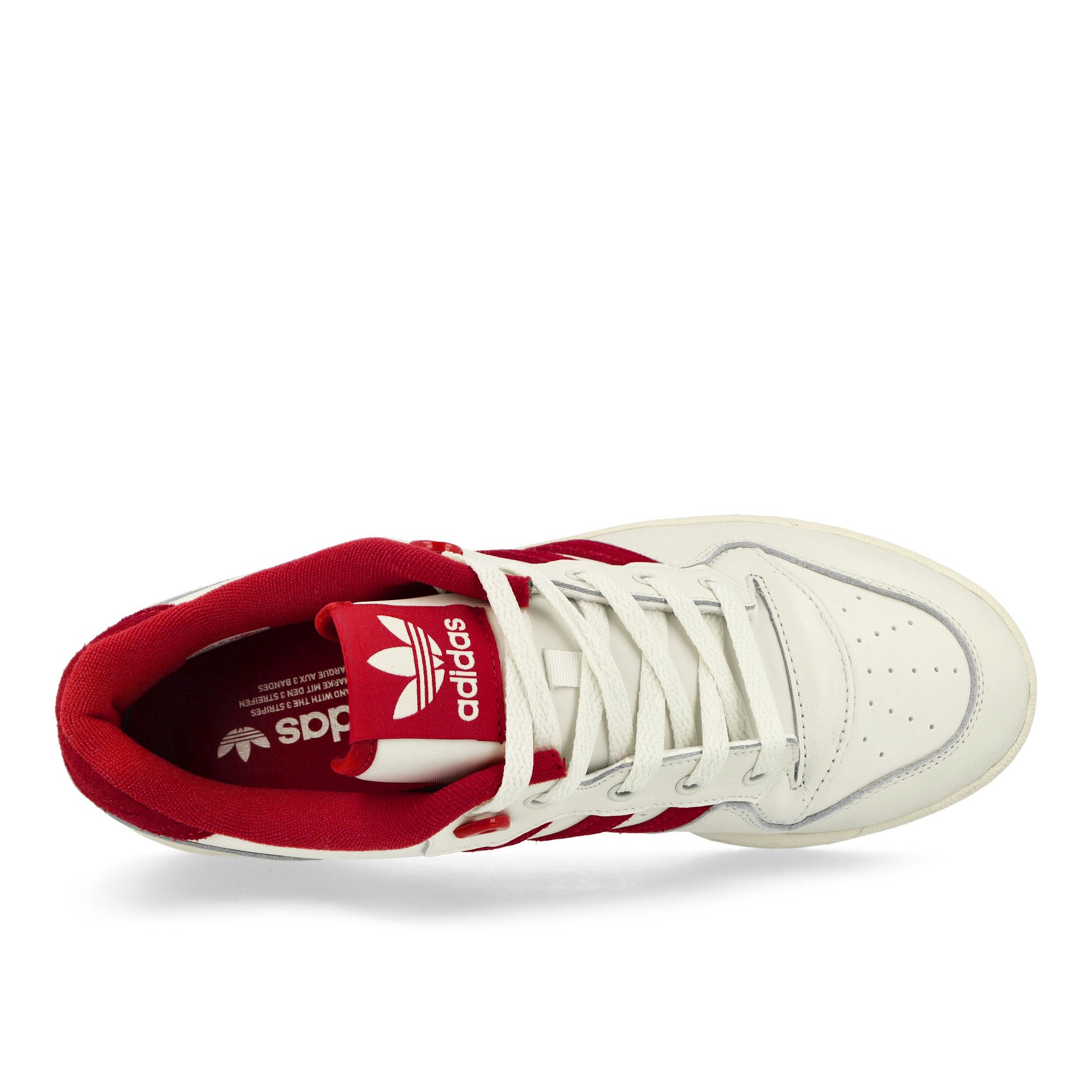 adidas Rivalry Low Core White / Team Victory Red / Off White Low Top Sneakers Detailfoto | Overkill