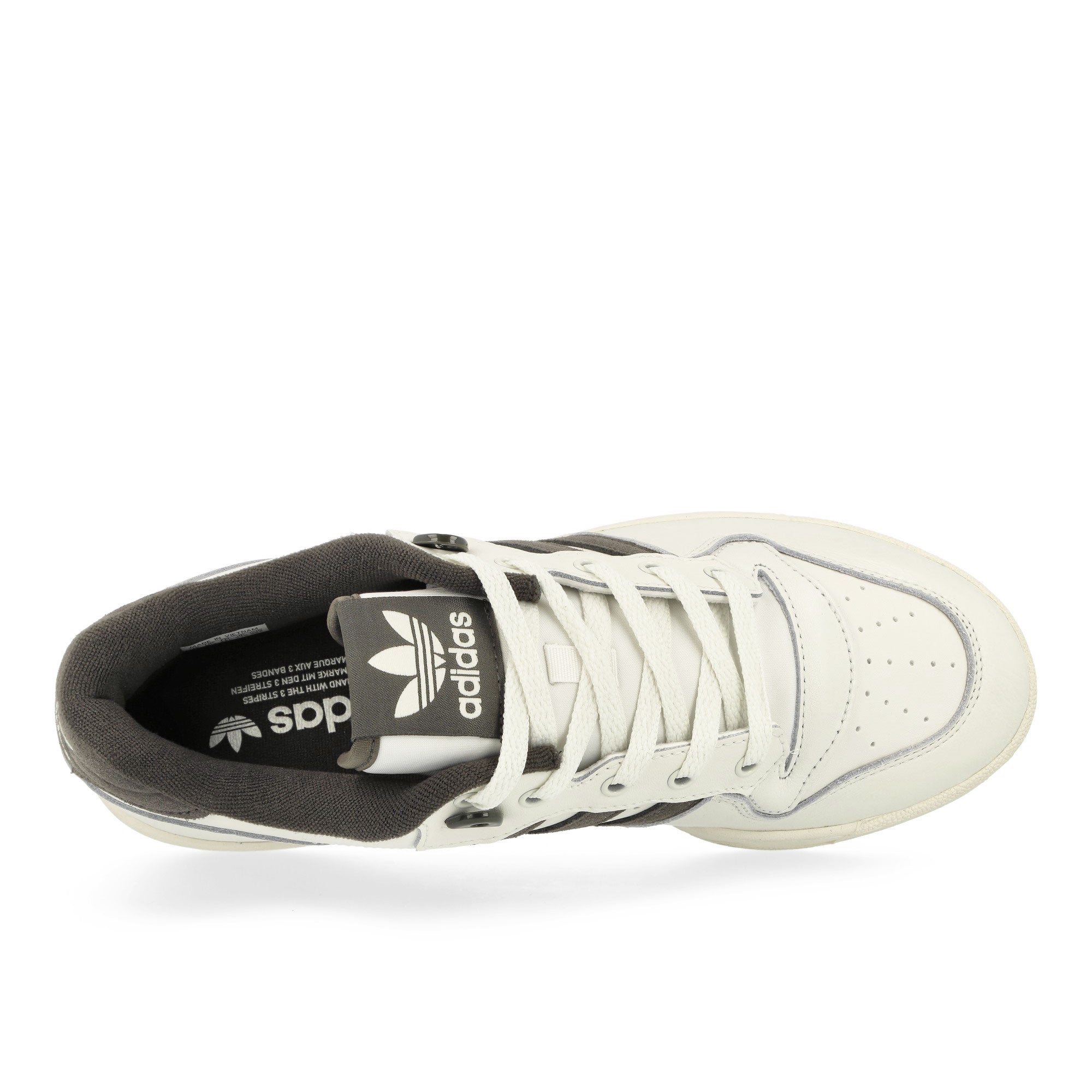 adidas Rivalry Low Core White / Shadow Olive / Off White Low Top Sneakers Detailfoto | Overkill