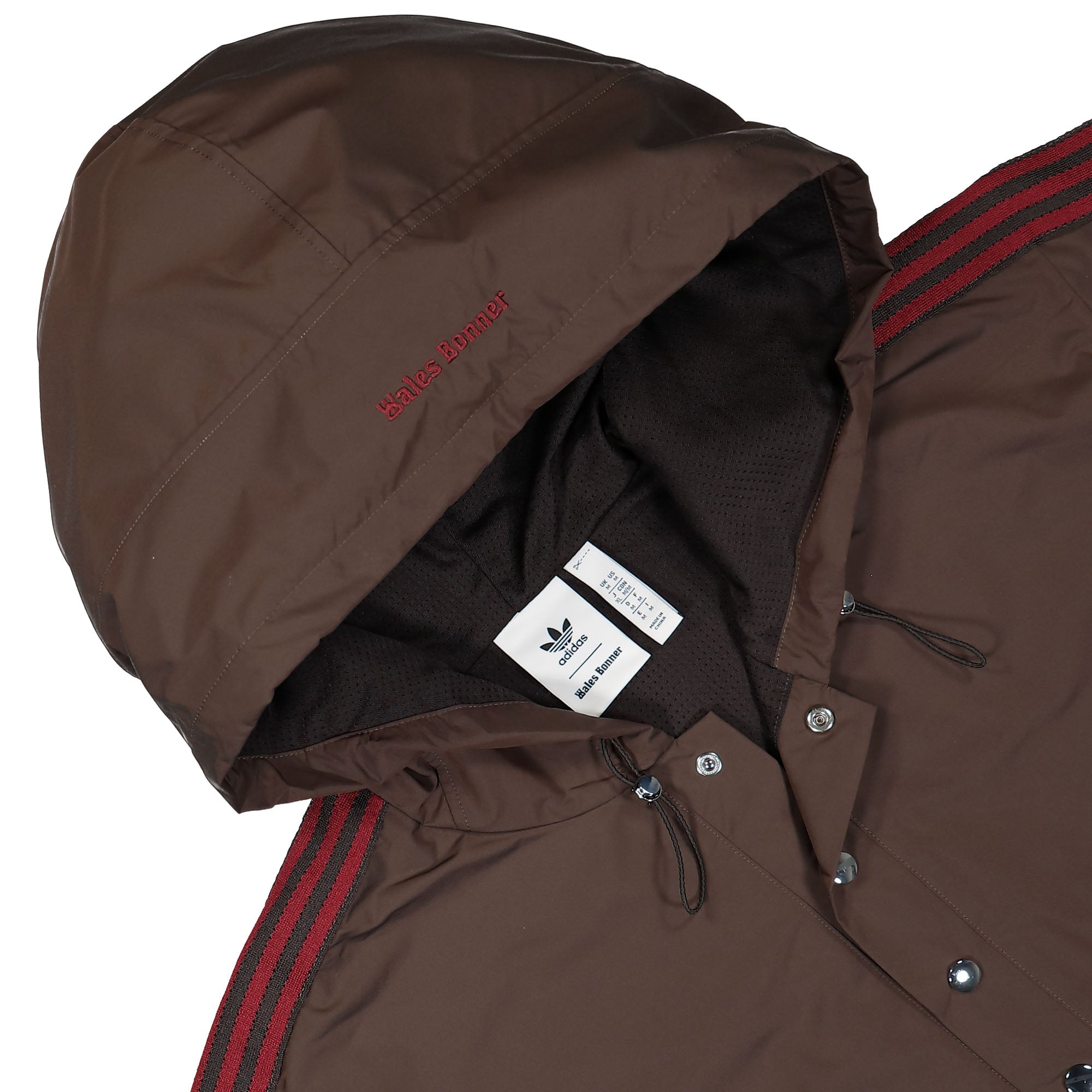 adidas Nylon Anorak Night Brown Windbreaker Close-up | Overkill