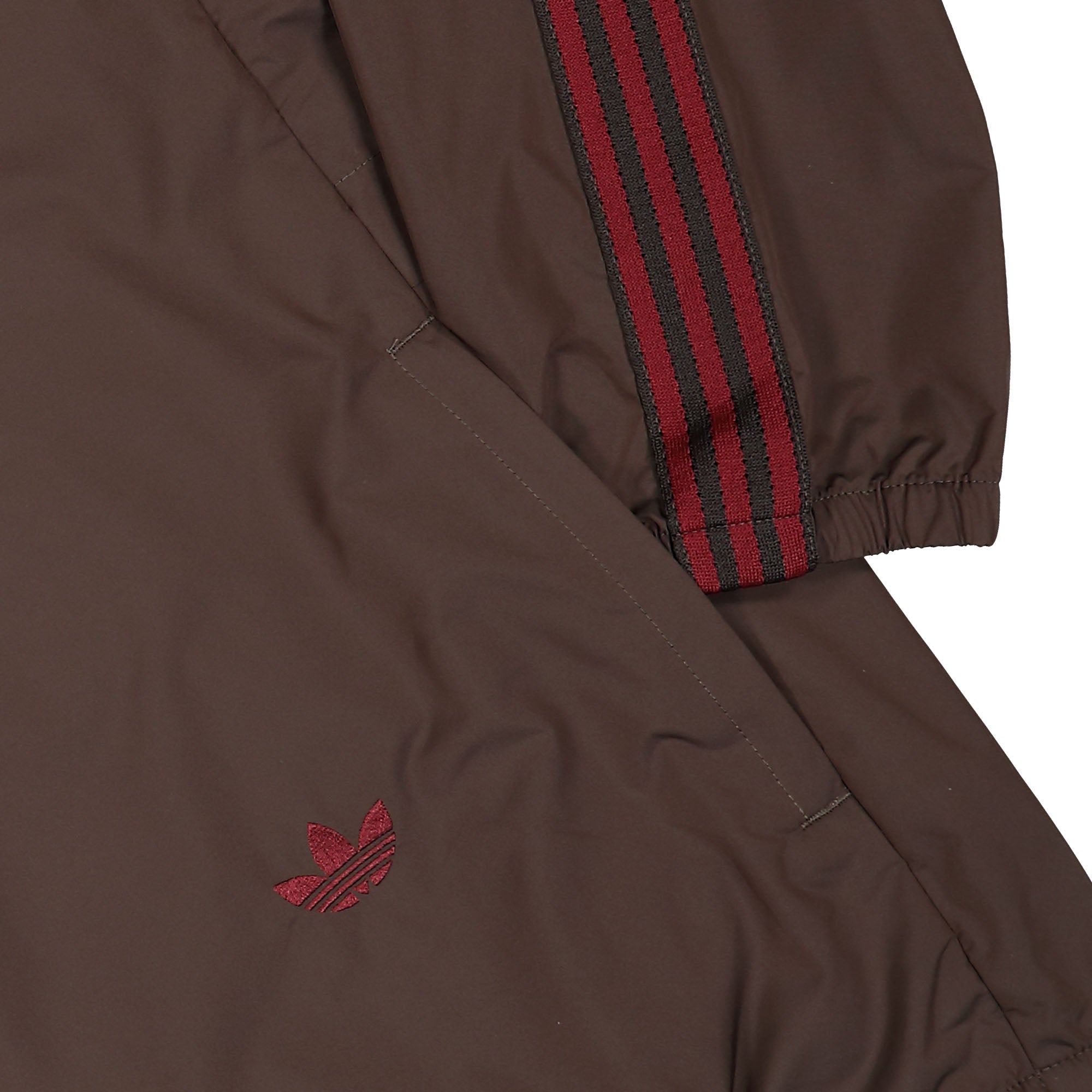 adidas Nylon Anorak Night Brown Windbreaker Detailfoto | Overkill