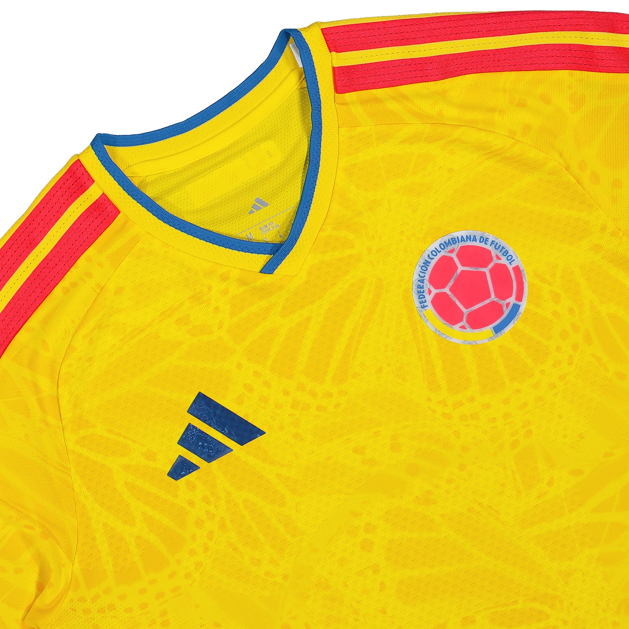 adidas FCF Colombia Authentic Home Jersey Impact Yellow Trikot JL6971 Detailfoto | Overkill