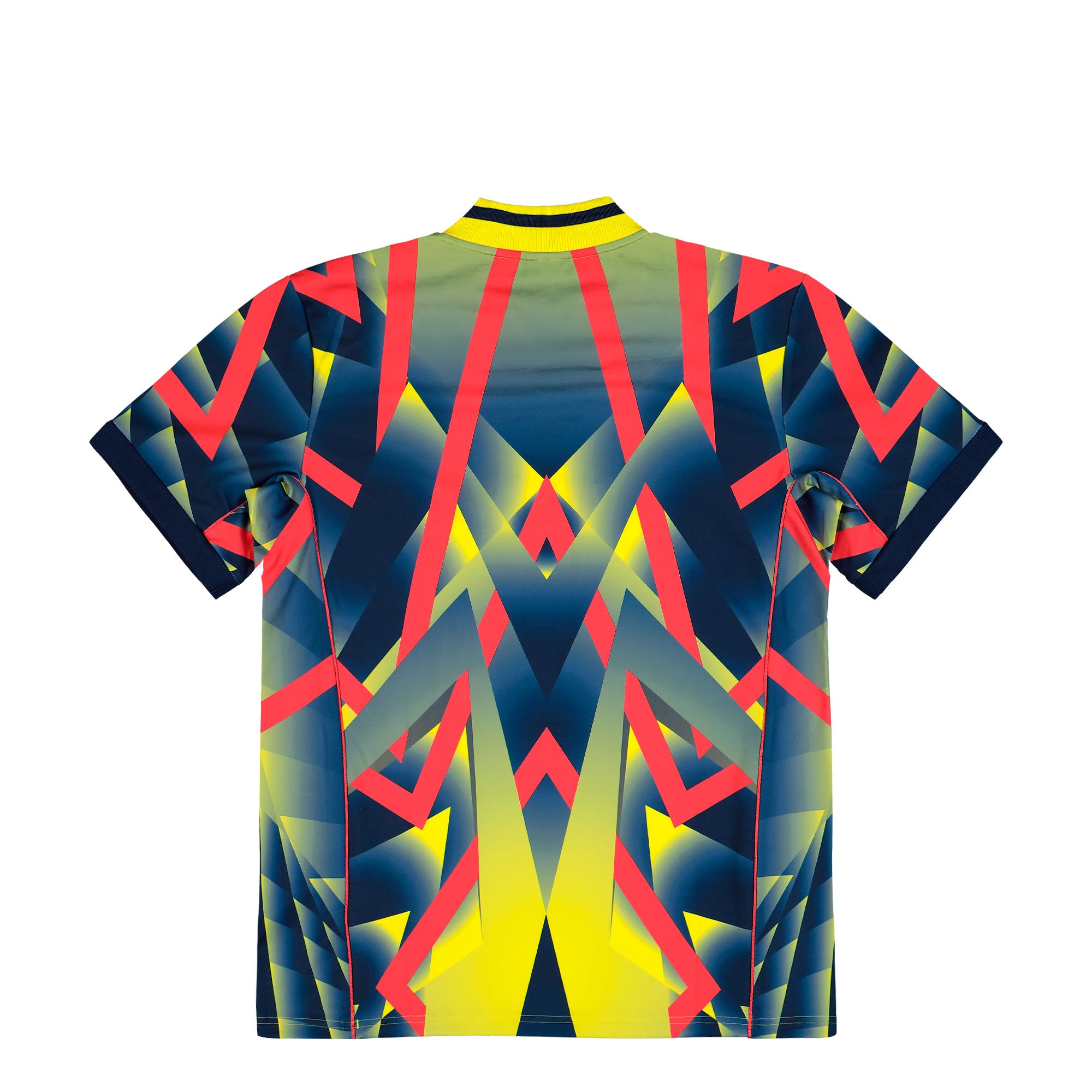 adidas Arsenal FC LF Jersey Yellow / Pure Ruby / Night Indigo T-Shirt JM9388 Close-up | Overkill