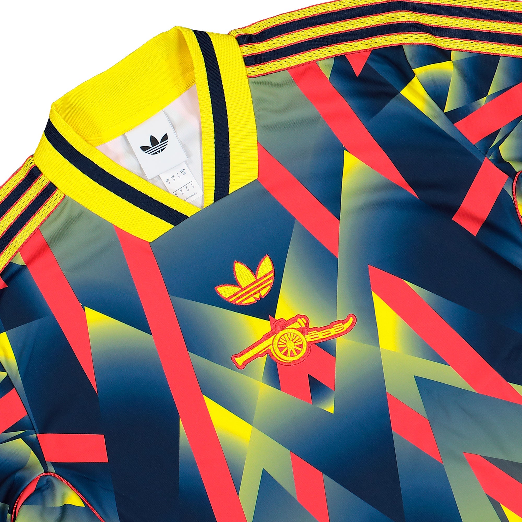 adidas Arsenal FC LF Jersey Yellow / Pure Ruby / Night Indigo T-Shirt JM9388 Detailfoto | Overkill