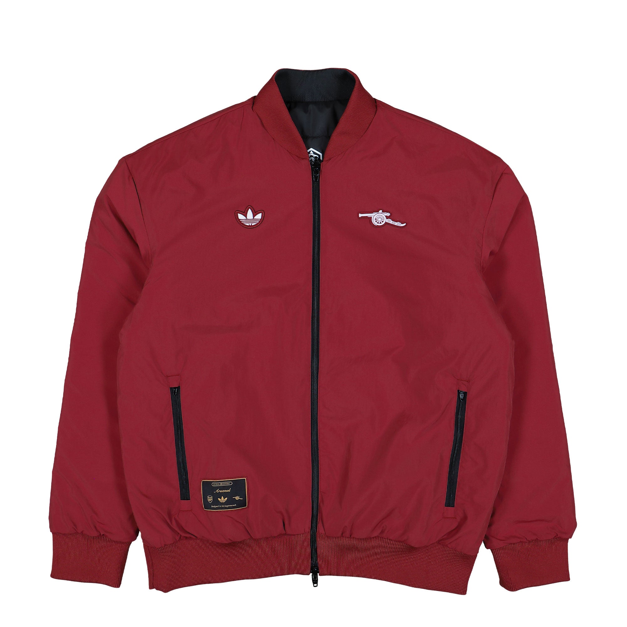 adidas Arsenal FC Icon Reversible Jacket Team Coll Burgundy 2 / Black Jackets JM9404 | Overkill