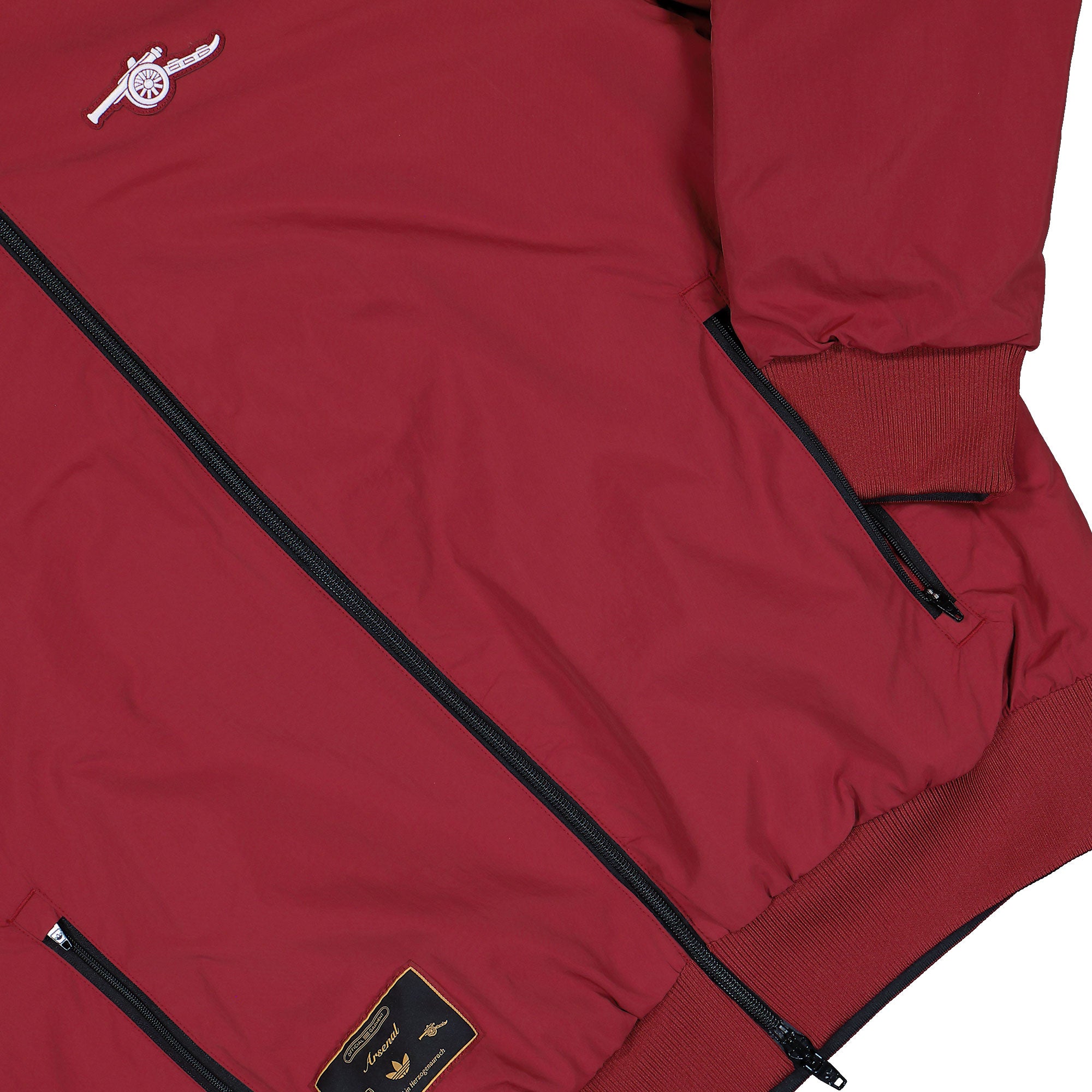 adidas Arsenal FC Icon Reversible Jacket Team Coll Burgundy 2 / Black Jackets JM9404 Detail View 2 | Overkill