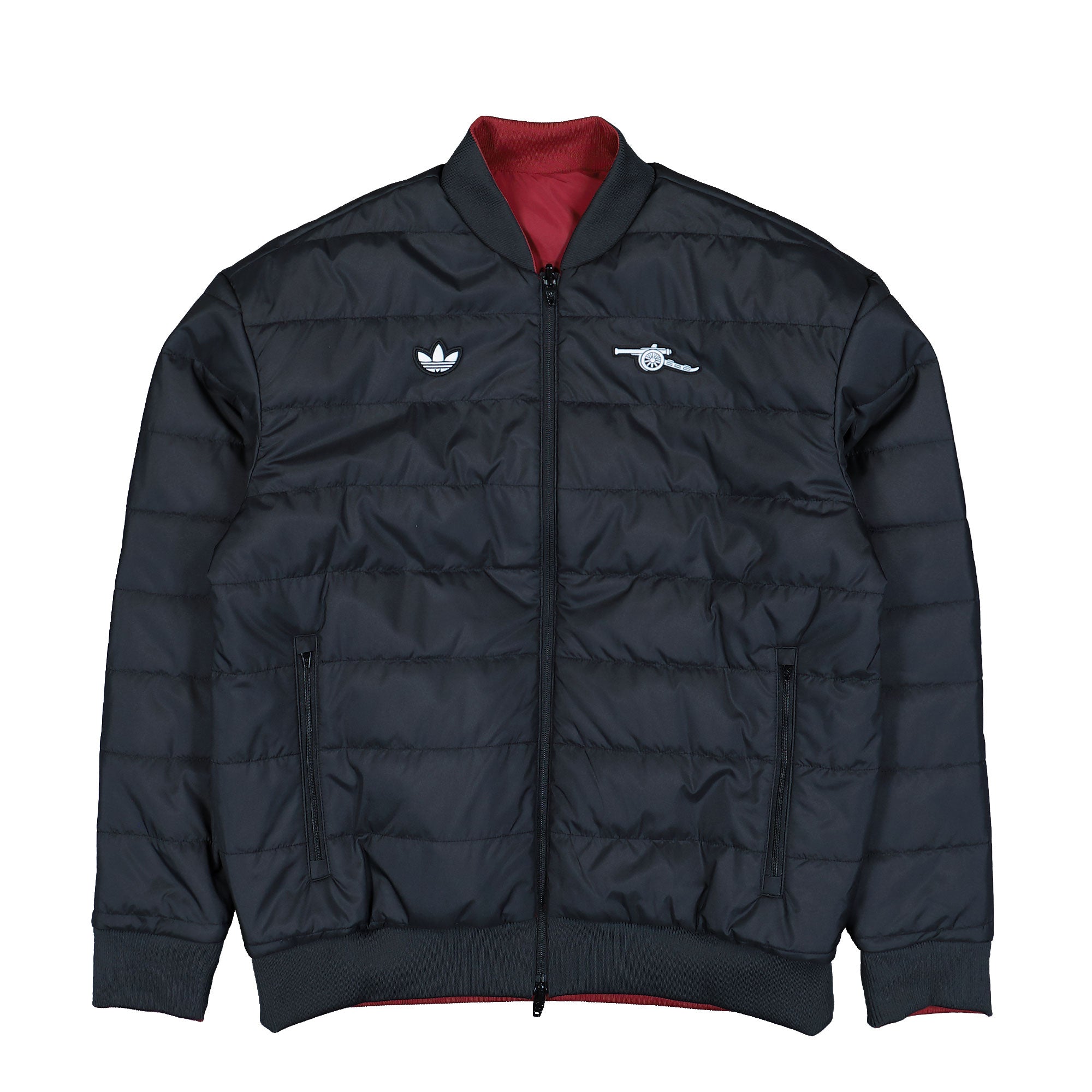 adidas Arsenal FC Icon Reversible Jacket Team Coll Burgundy 2 / Black Jackets JM9404 Detail View 5 | Overkill