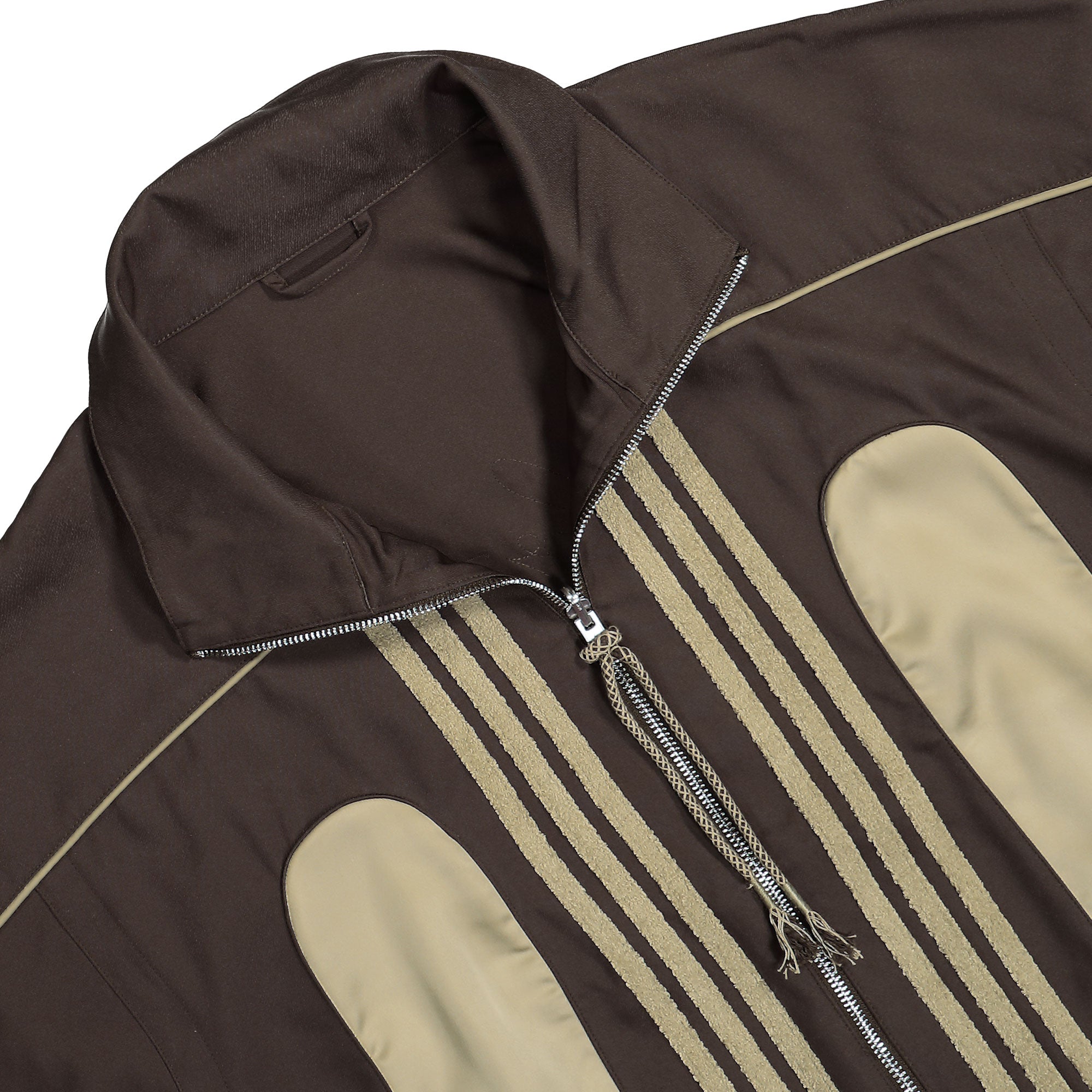 adidas Woven Jacket Brown Track Jackets Close-up | Overkill