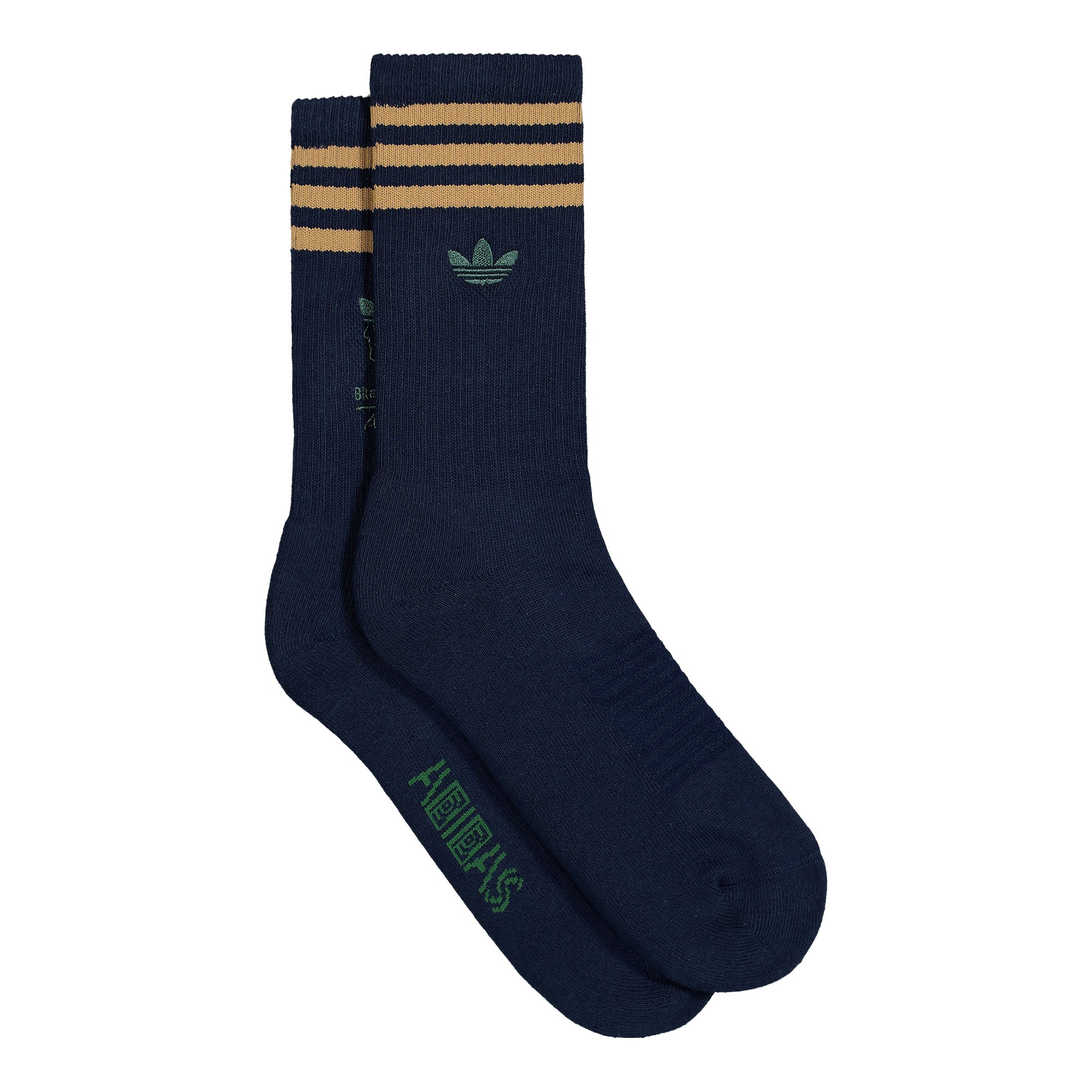 adidas Socks Collegiate Navy / Brown Desert / Amazon Green Socks Material | Overkill