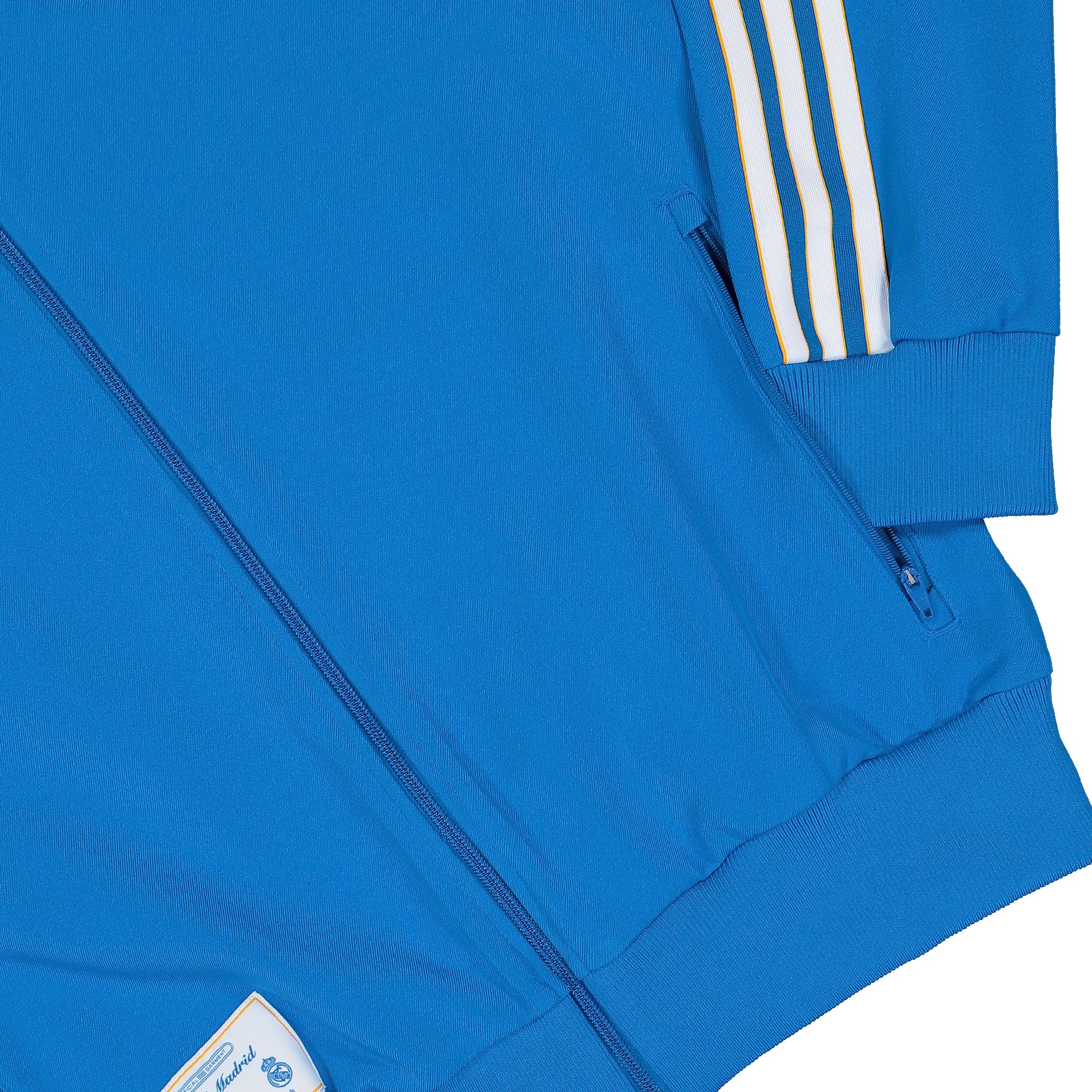 adidas Real Madrid Icon Track Top Bluebird / White Track Jackets JN3058 Detail View 1 | Overkill