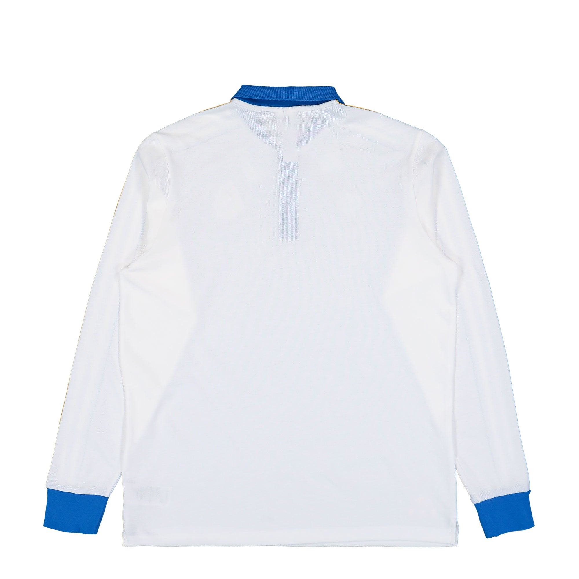 adidas Real Madrid Icon Polo White / Bluebird Longsleeves JN3065 Close-up | Overkill