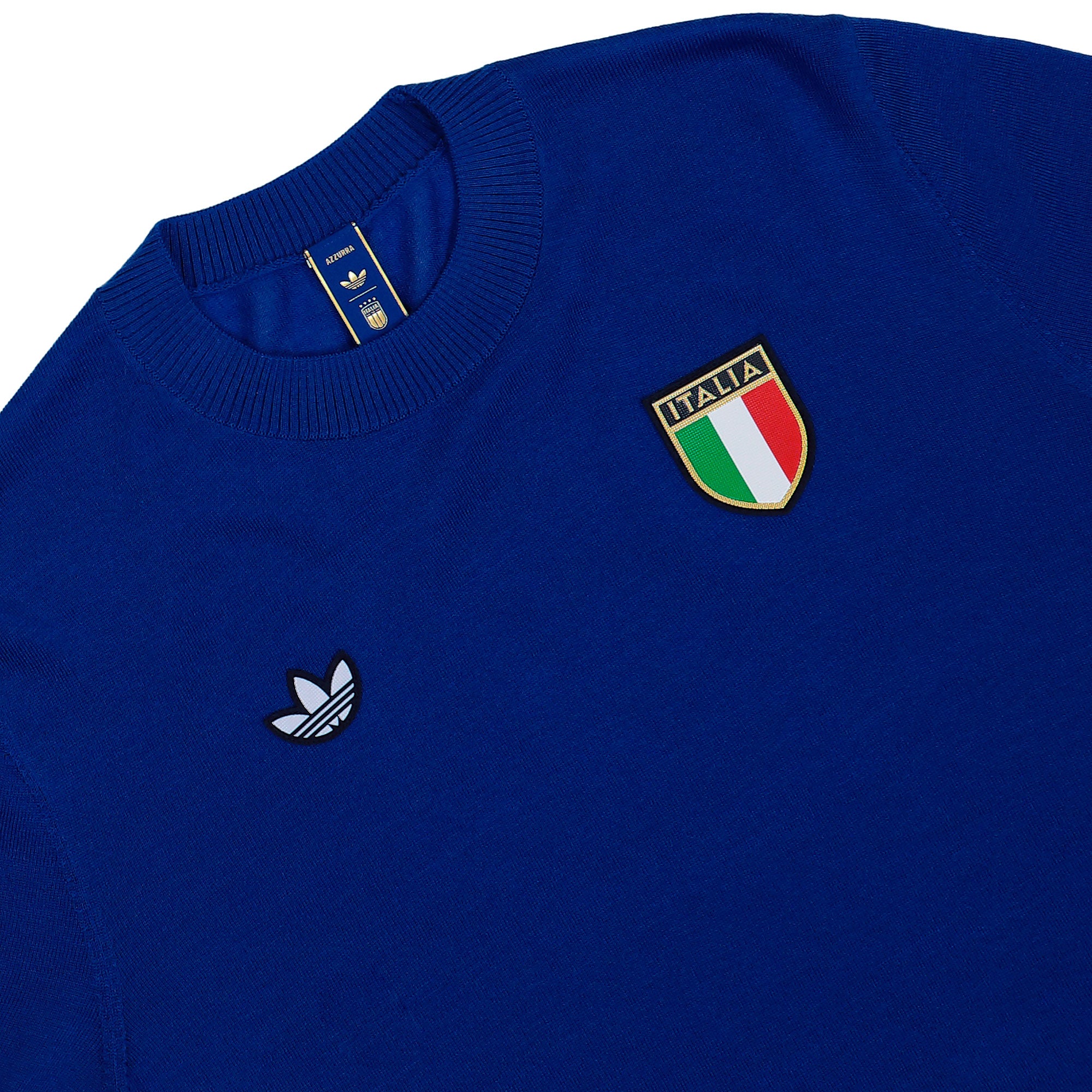 adidas FIGC Italy 70s Jersey Royal Blue T-Shirts JN3706 Detailfoto | Overkill