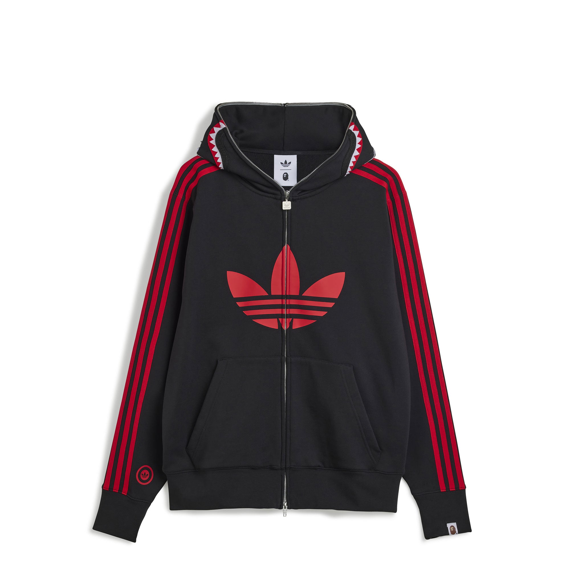 adidas Shark Full Zip Hoodie Black Hoodies JN7119 | Overkill
