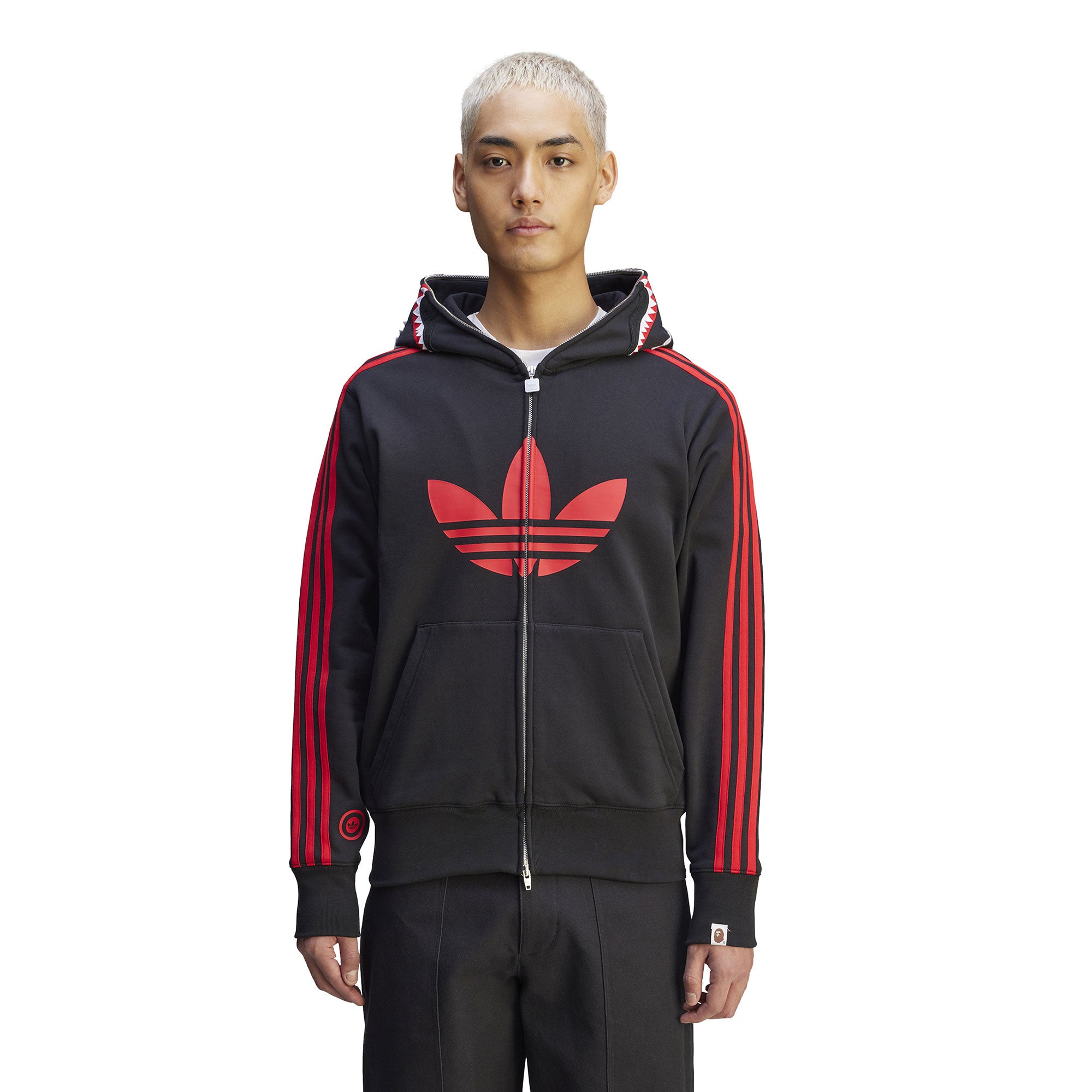 adidas Shark Full Zip Hoodie Black Hoodies Detailfoto | Overkill