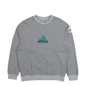 adidas Equipment Reflective Crew Neck Sweatshirt Medium Grey Heather Sweatshirts JP0190 | Overkill