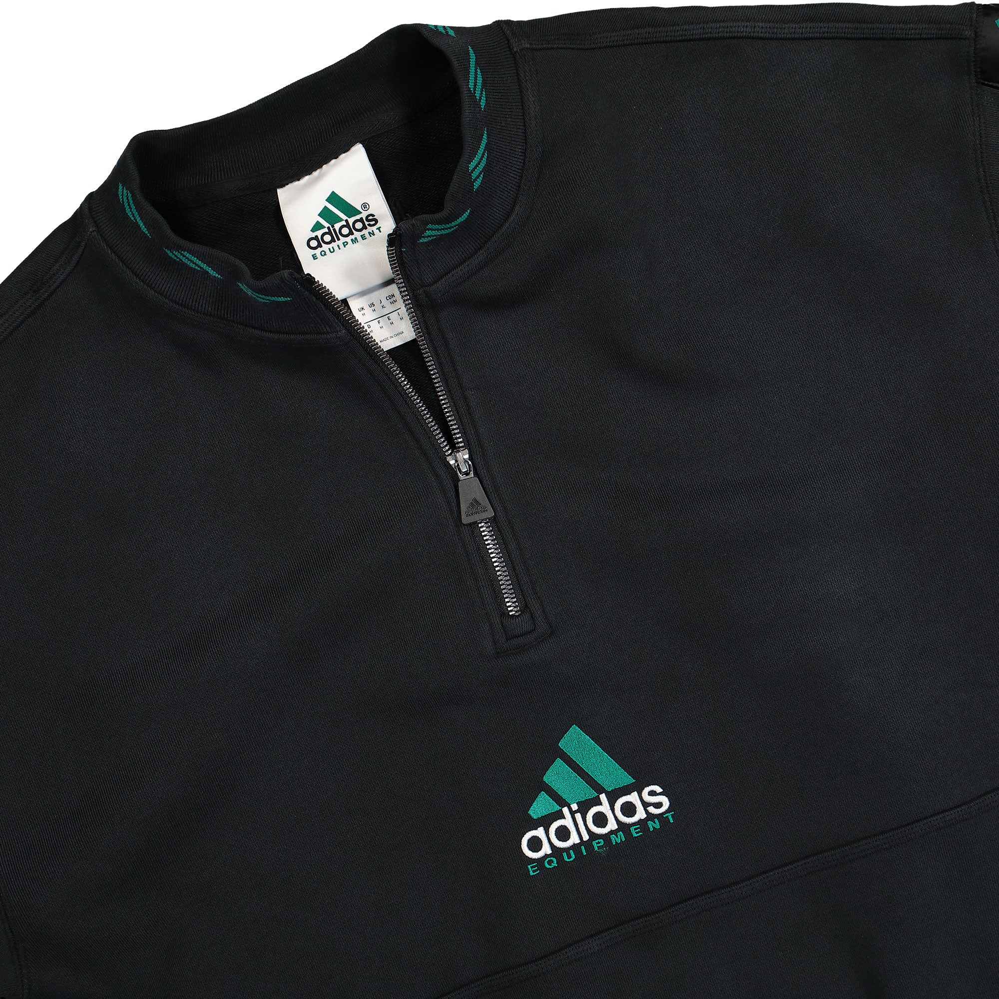 adidas Equipment Fleece Sweatshirt Black Sweatshirts Close-up | Overkill