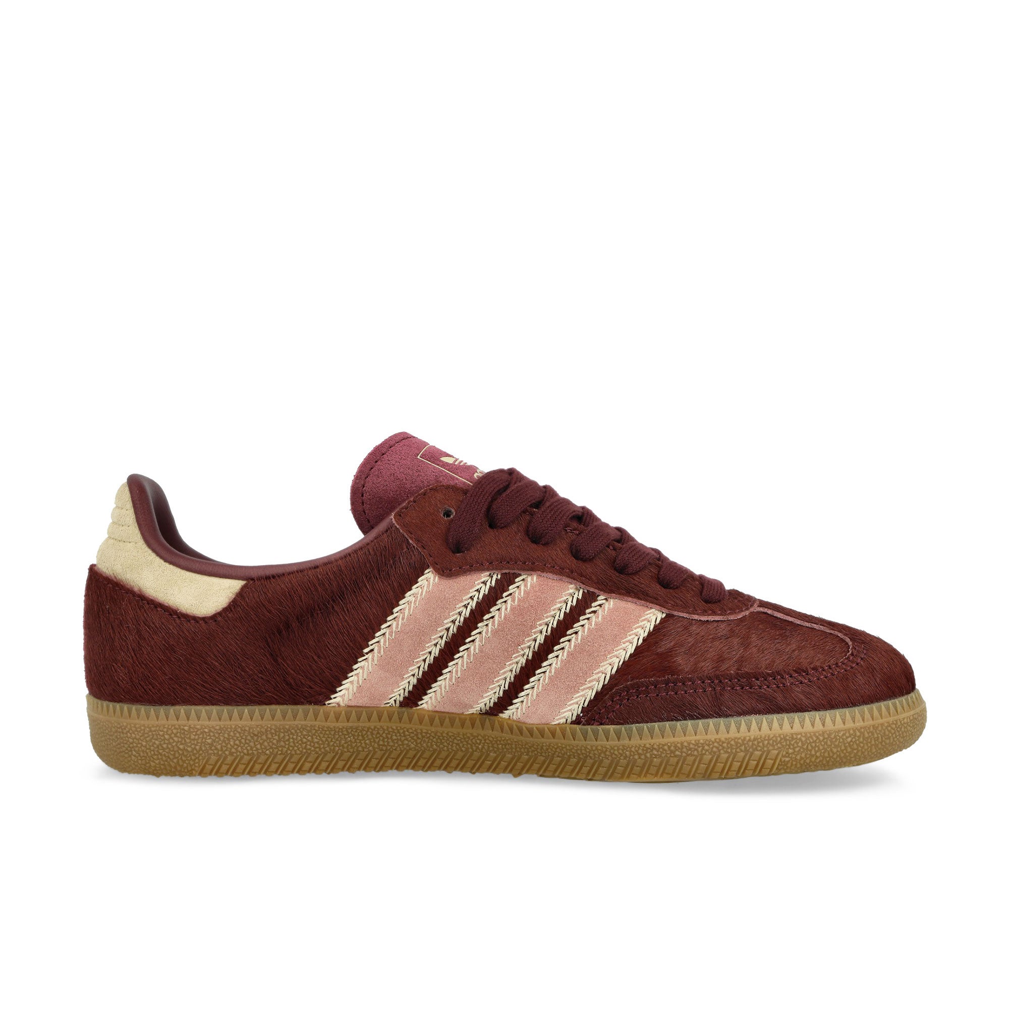 adidas Samba OG W Sand Strata / Maroon / Warm Clay Low Top Sneakers Silhouette | Overkill