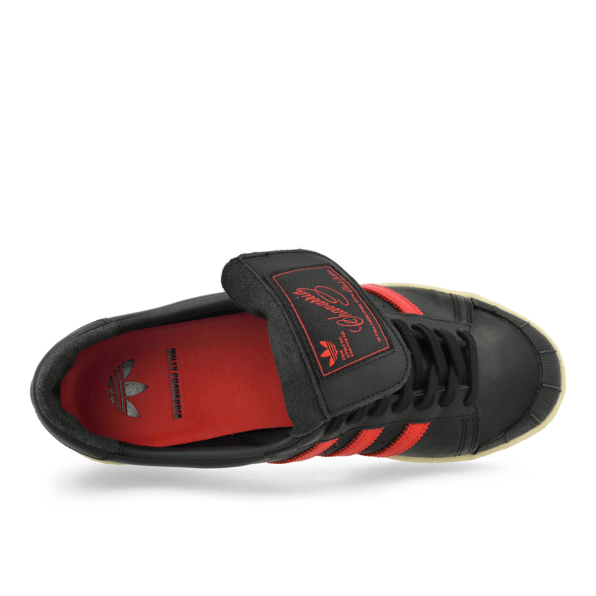 adidas Jabbar Low Core Black / Core Black / Red Low Top Sneakers Detailfoto | Overkill