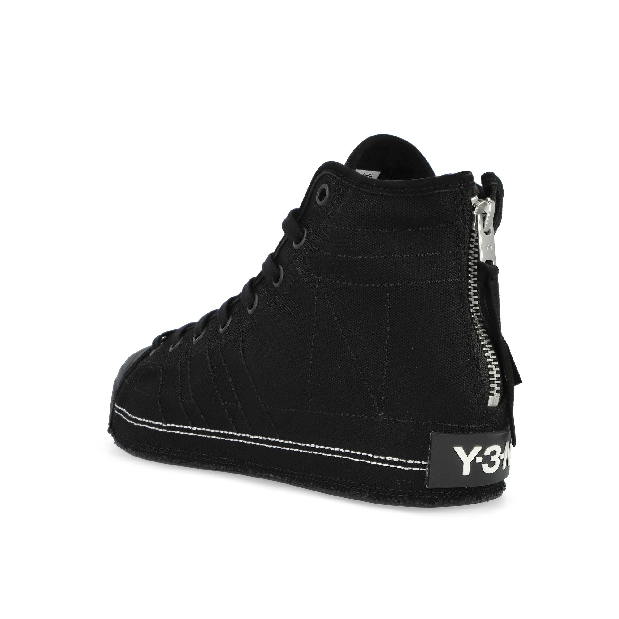 Neighborhood x Y-3 Nizza Hi Black / Black / Off White High Top Sneakers JP6454 Material | Overkill