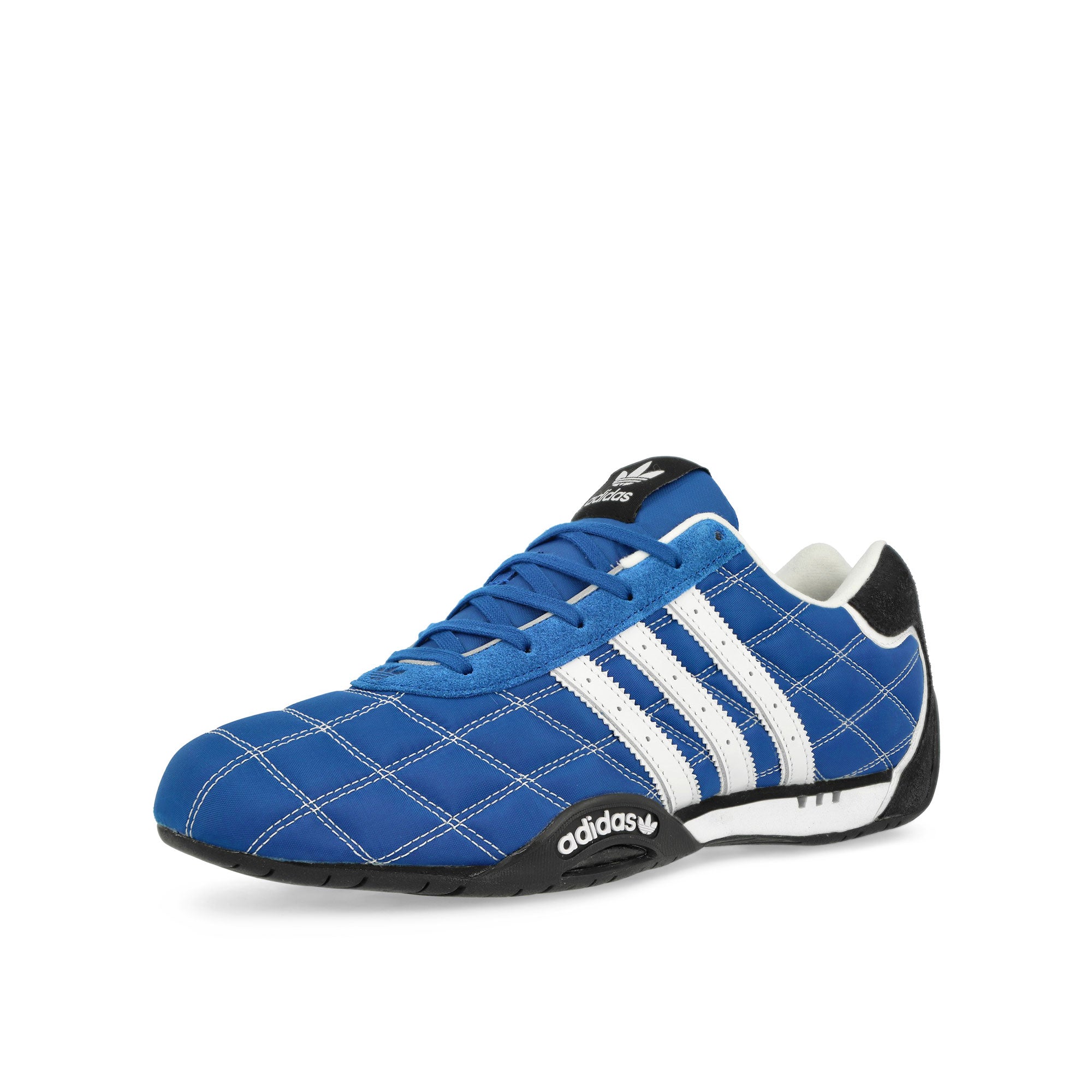 adidas Adiracer Lo Power Blue / Footwear White / Core Black Low Top Sneakers Close Up | Overkill