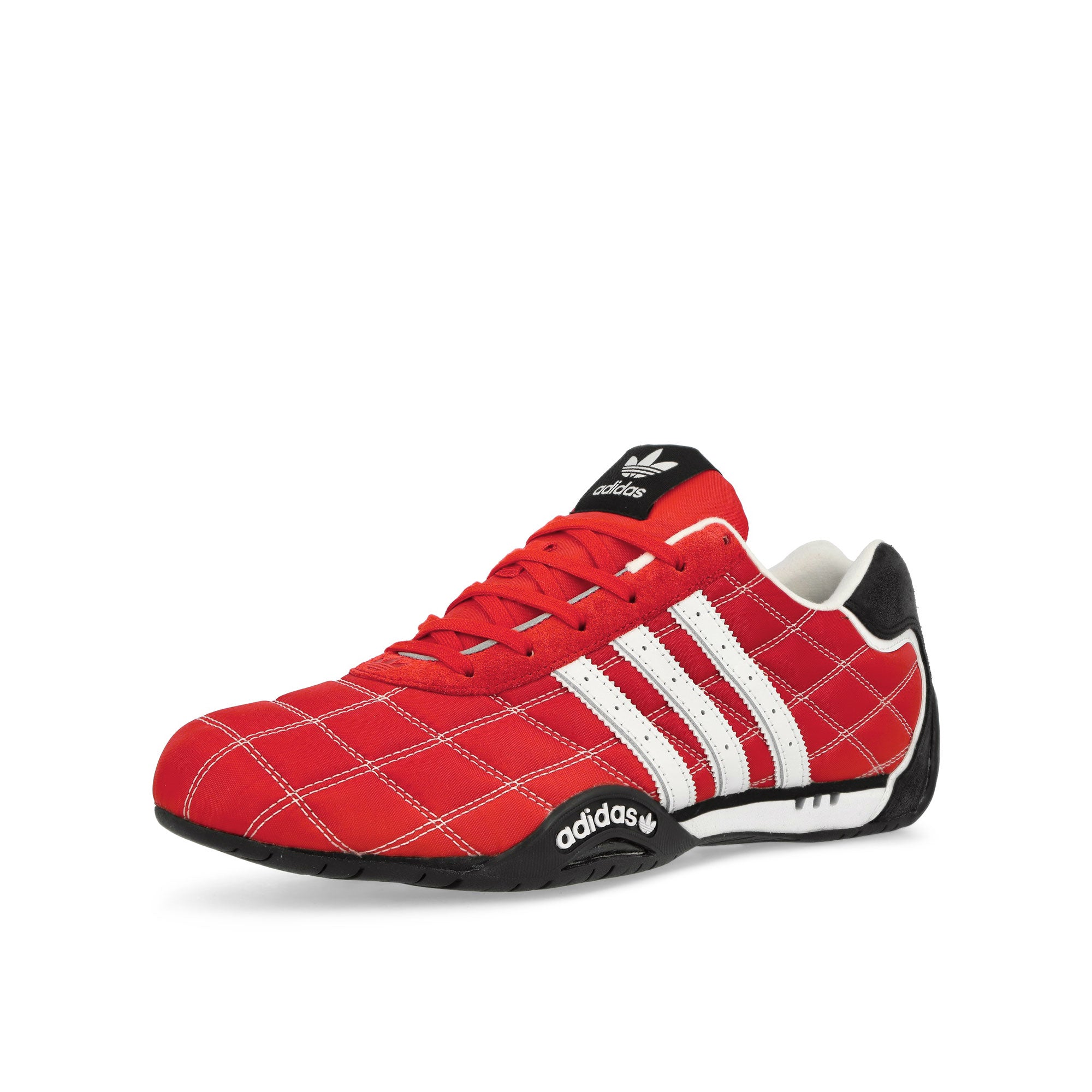 adidas Adiracer Lo Better Scarlet / Footwear White / Core Black Low Top Sneakers Close Up | Overkill