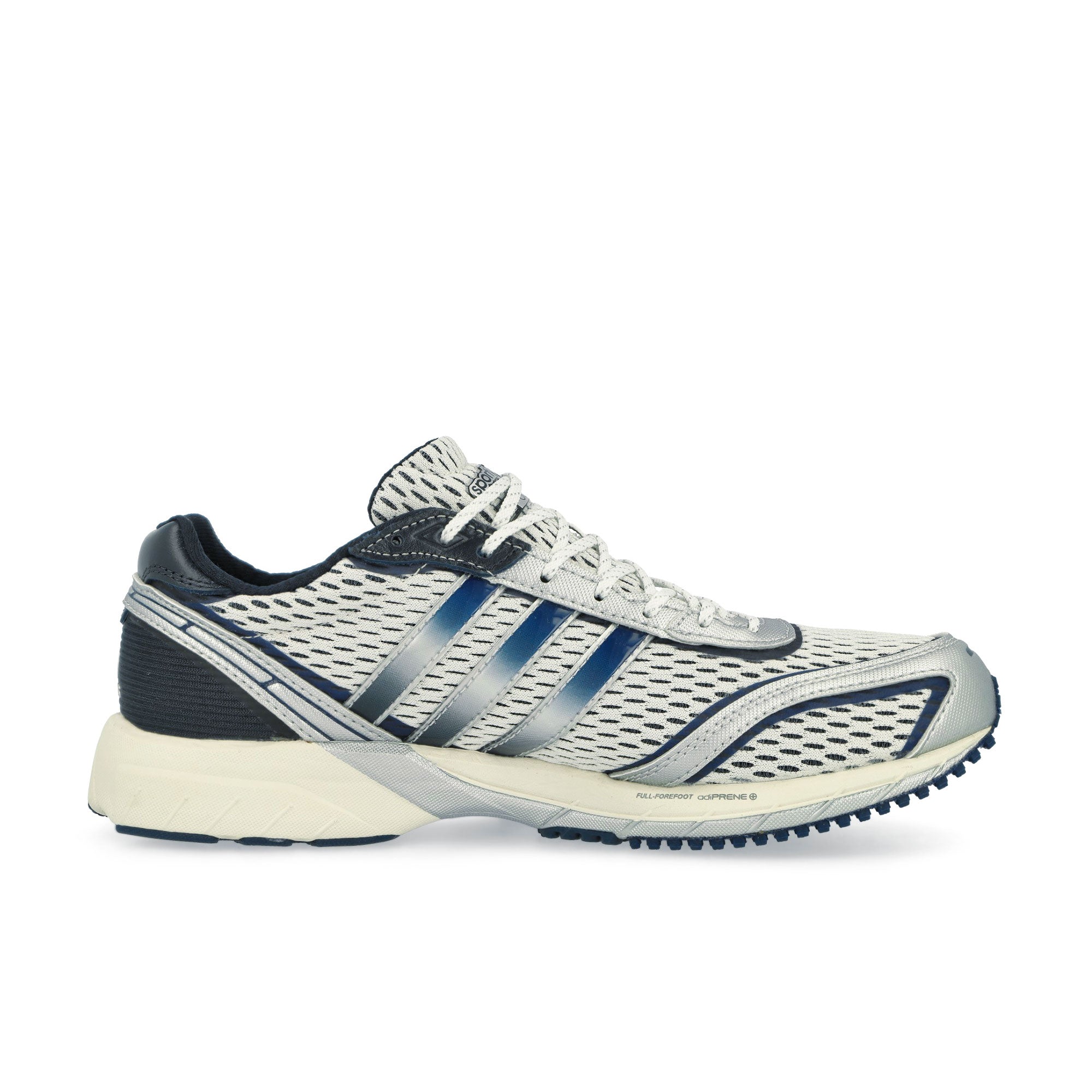 adidas Adizero Adios Footwear White / Collegiate Navy / Cloud White Low Top Sneakers Silhouette | Overkill