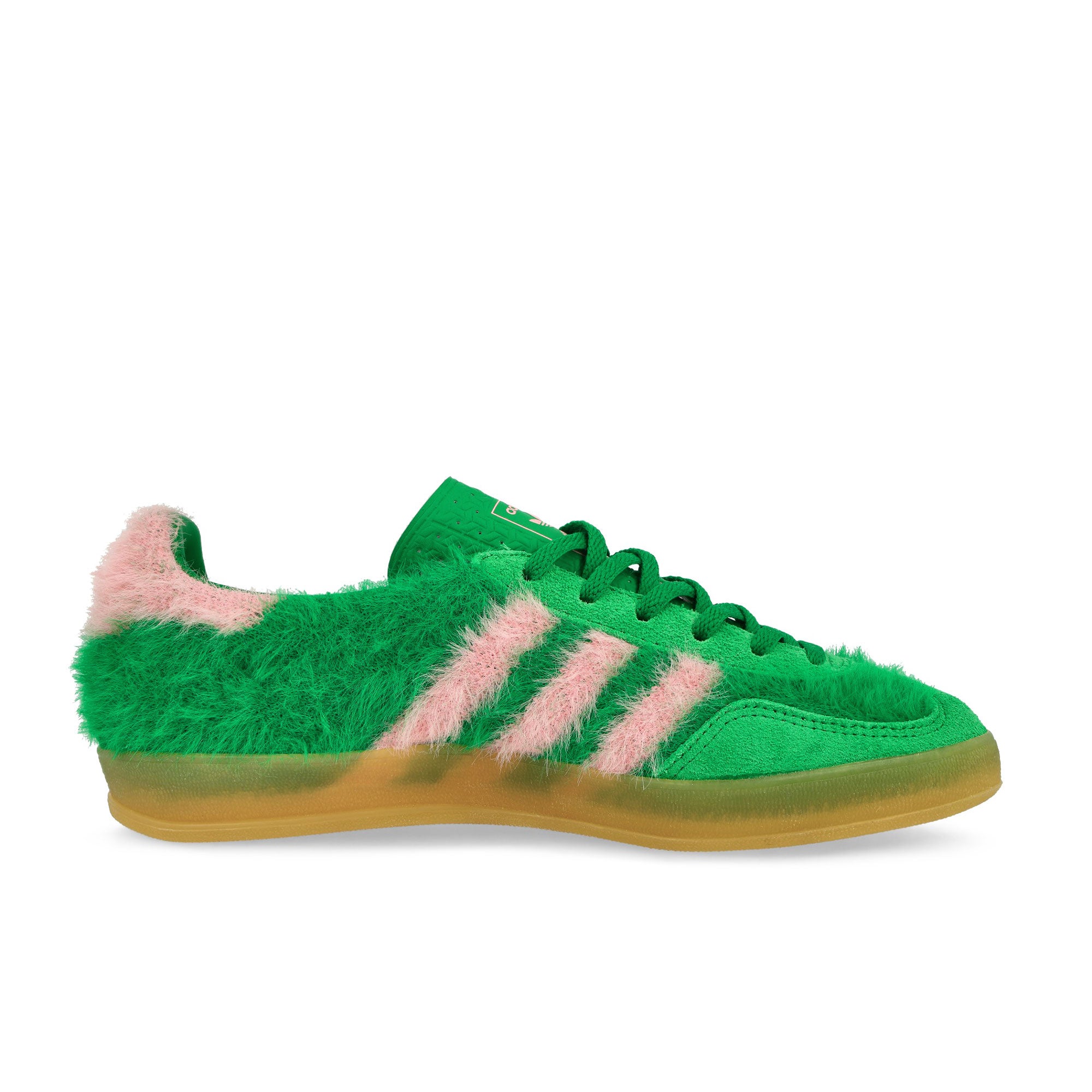 adidas Gazelle Indoor W Green / Glow Pink / Gum 3 Low Top Sneakers JP8342 Silhouette | Overkill