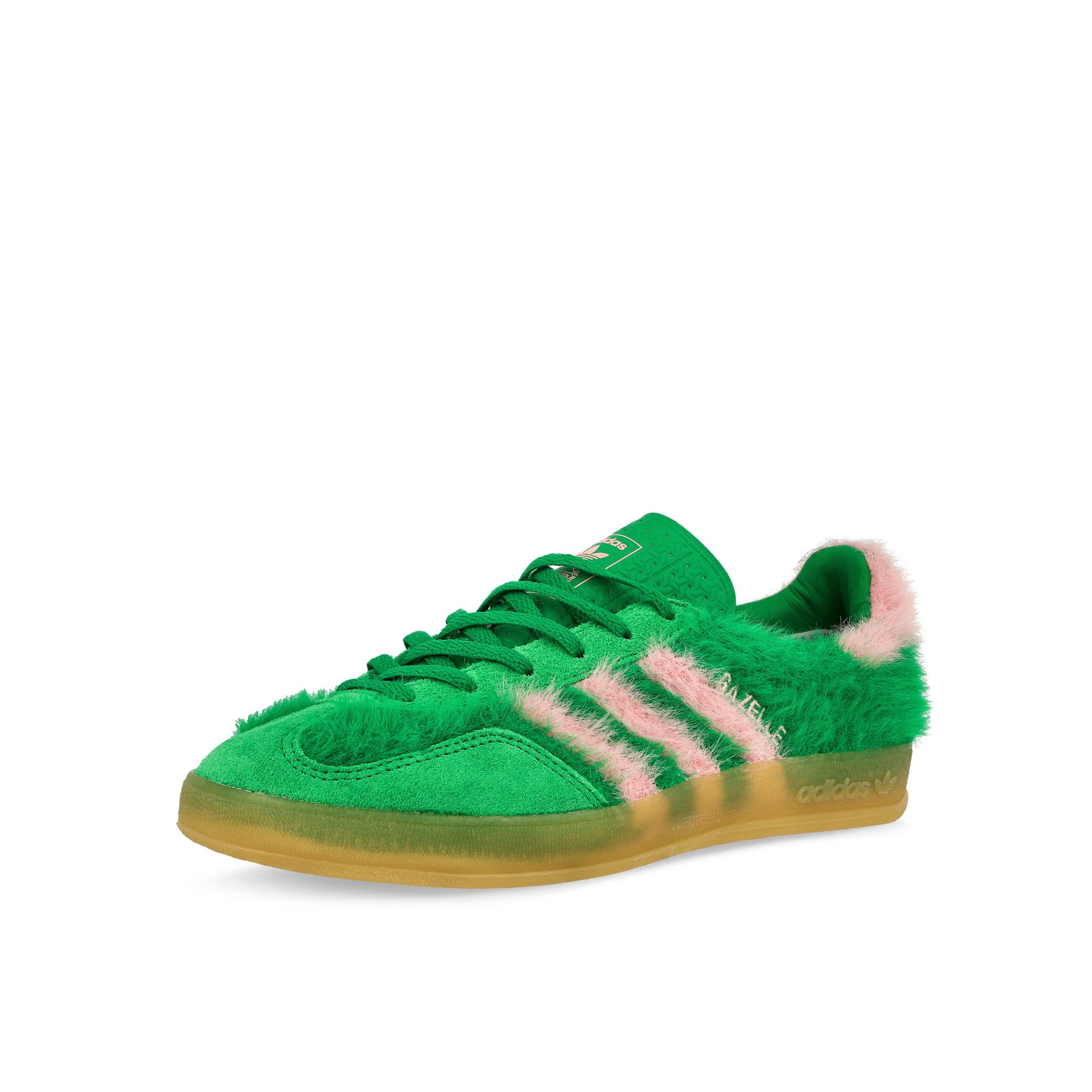 adidas Gazelle Indoor W Green / Glow Pink / Gum 3 Low Top Sneakers JP8342 Close-up | Overkill