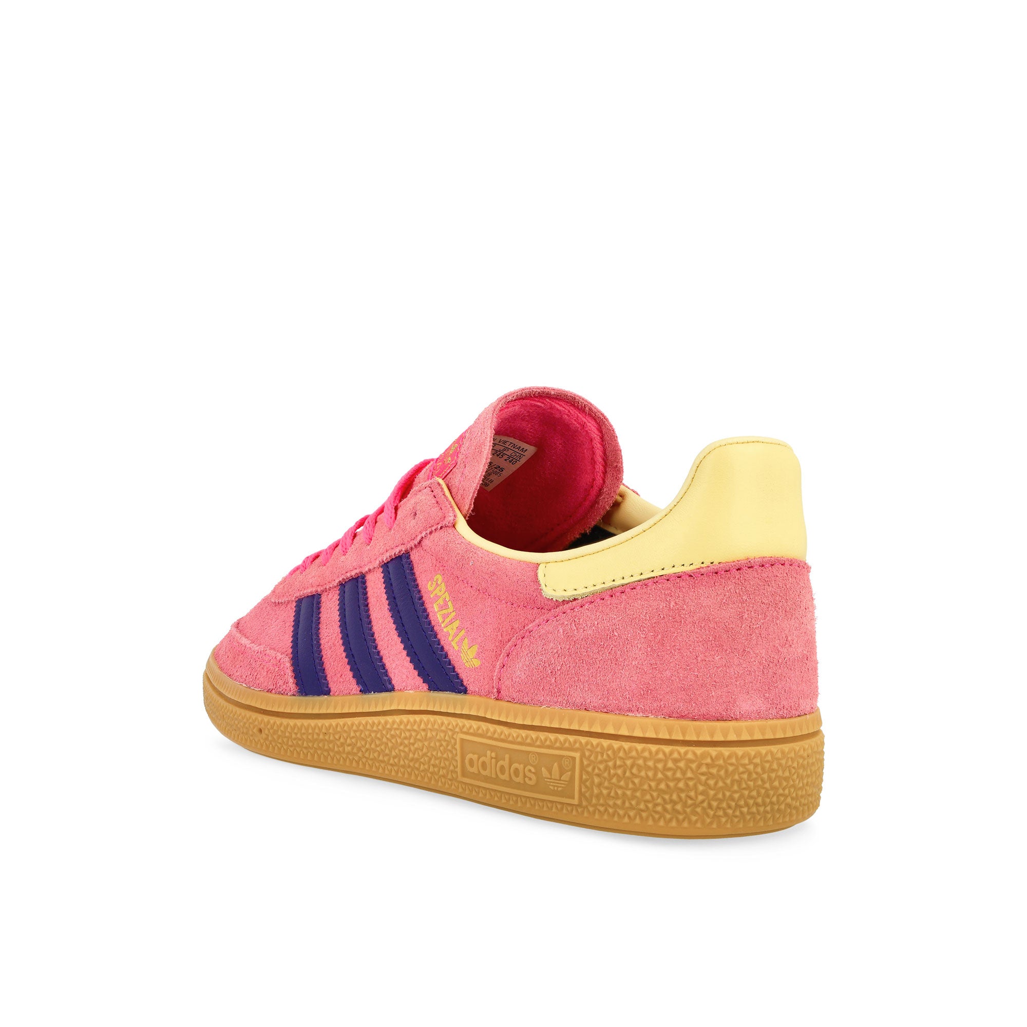 adidas Handball Spezial W Lucid Pink / Collegiate Purple / Almost Yellow Low Top Sneakers JP8718 Material | Overkill