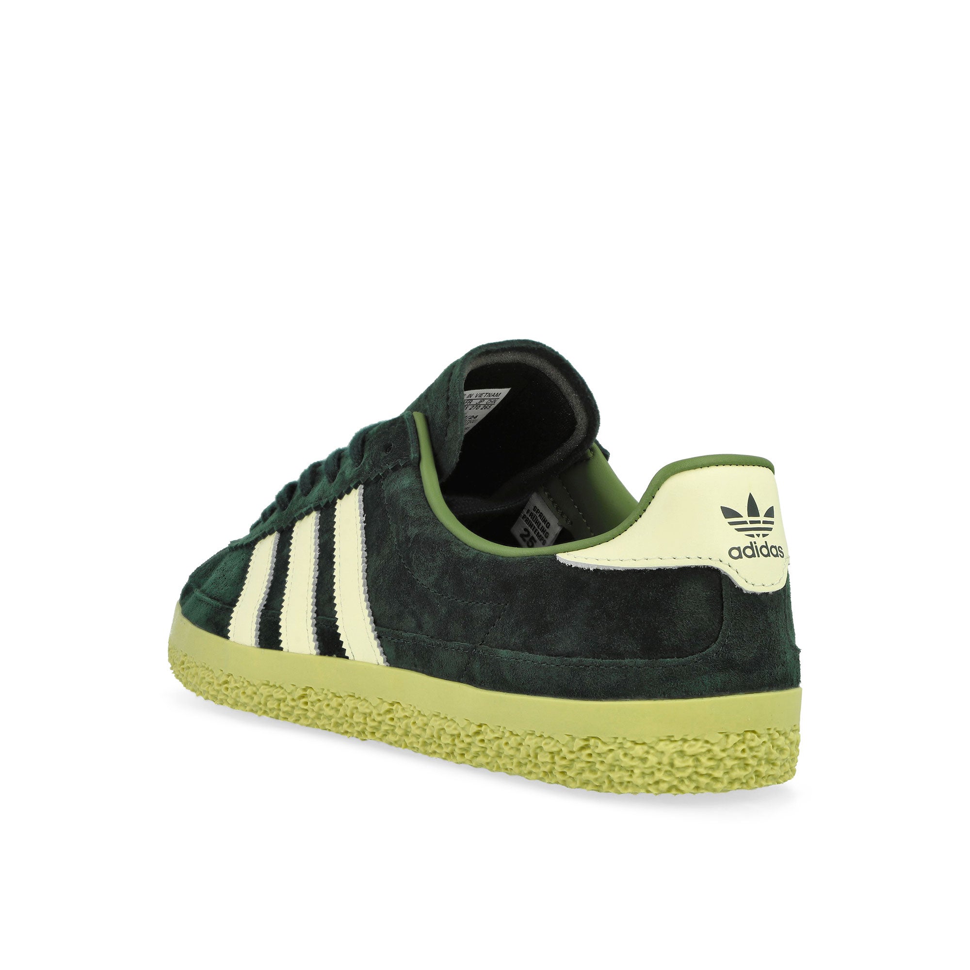 adidas Roelee SPZL Wild Pine / Halo Gold / Cream White Low Top Sneakers Material | Overkill