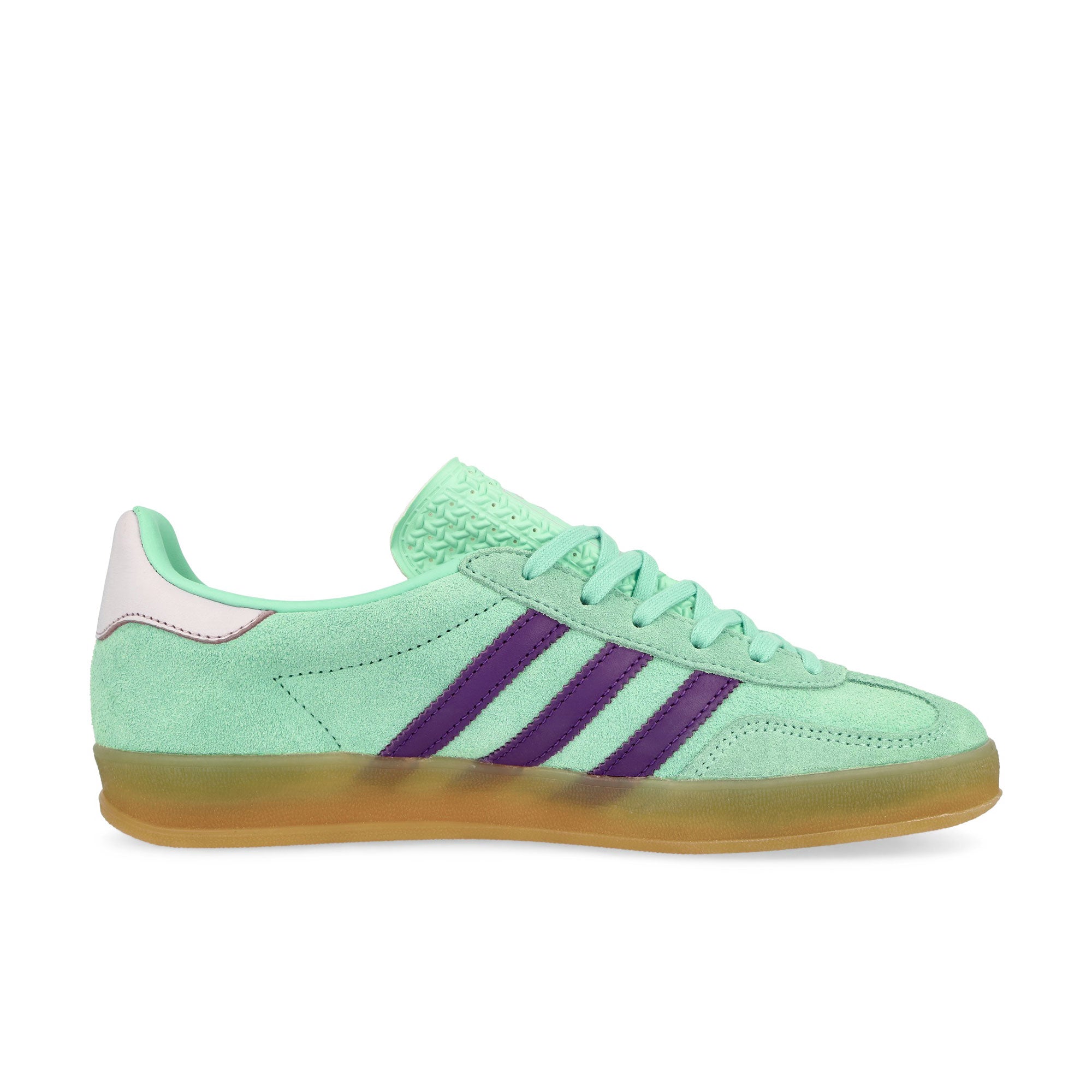 adidas Gazelle Indoor W Clear Mint / Active Purple / Ice Lavender Low Top Sneakers Silhouette | Overkill