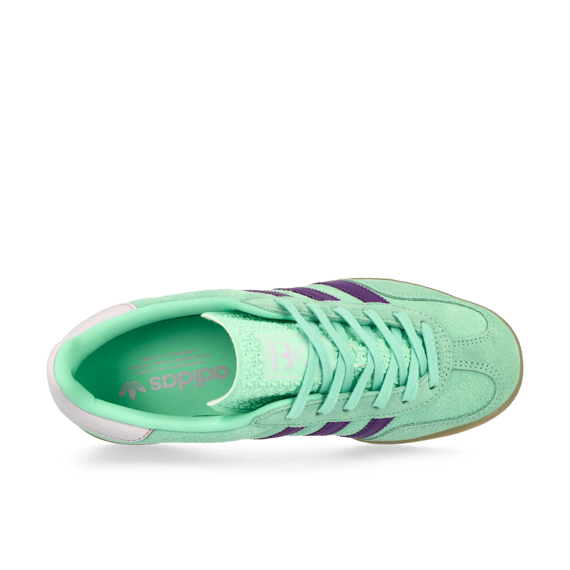 adidas Gazelle Indoor W Clear Mint / Active Purple / Ice Lavender Low Top Sneakers Detailfoto | Overkill