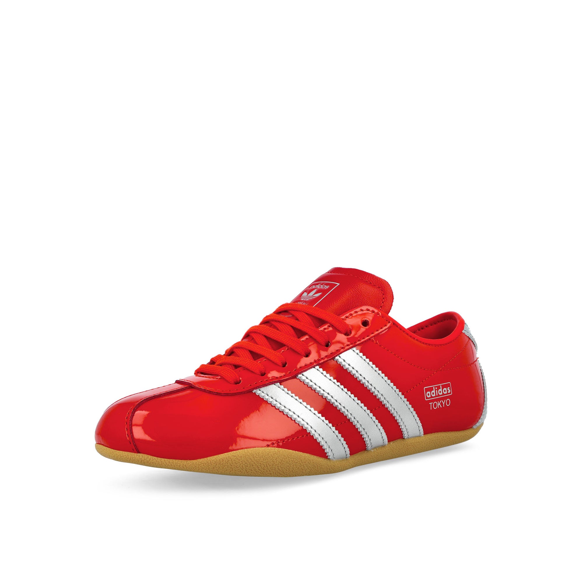 adidas Tokyo W Red / Silver Metallic / Gum 3 Low Top Sneakers JQ0596 Close-up | Overkill