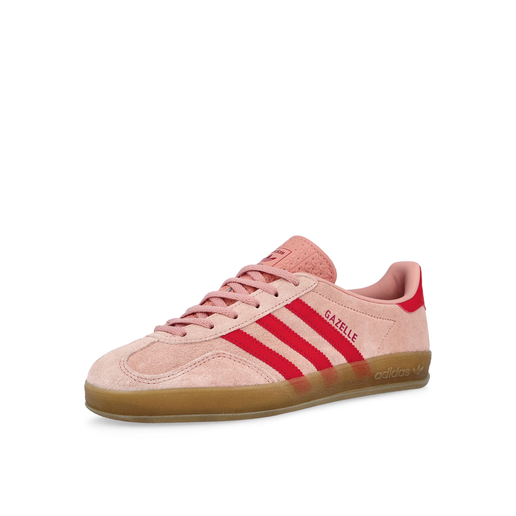 adidas Gazelle Indoor W Wonder Mauve / Red / Gum 4 Low Top Sneakers JQ1793 Close-up | Overkill