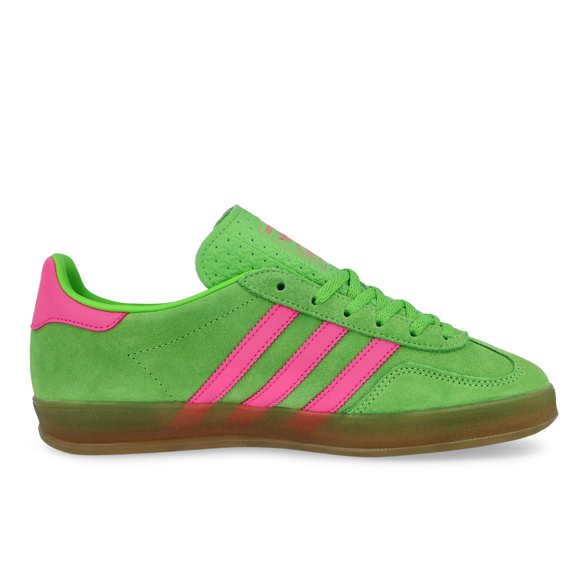 adidas Gazelle Indoor W Semi Lucid Lime / Lucid Pink / Gum 4 Low Top Sneakers JQ1794 Silhouette | Overkill