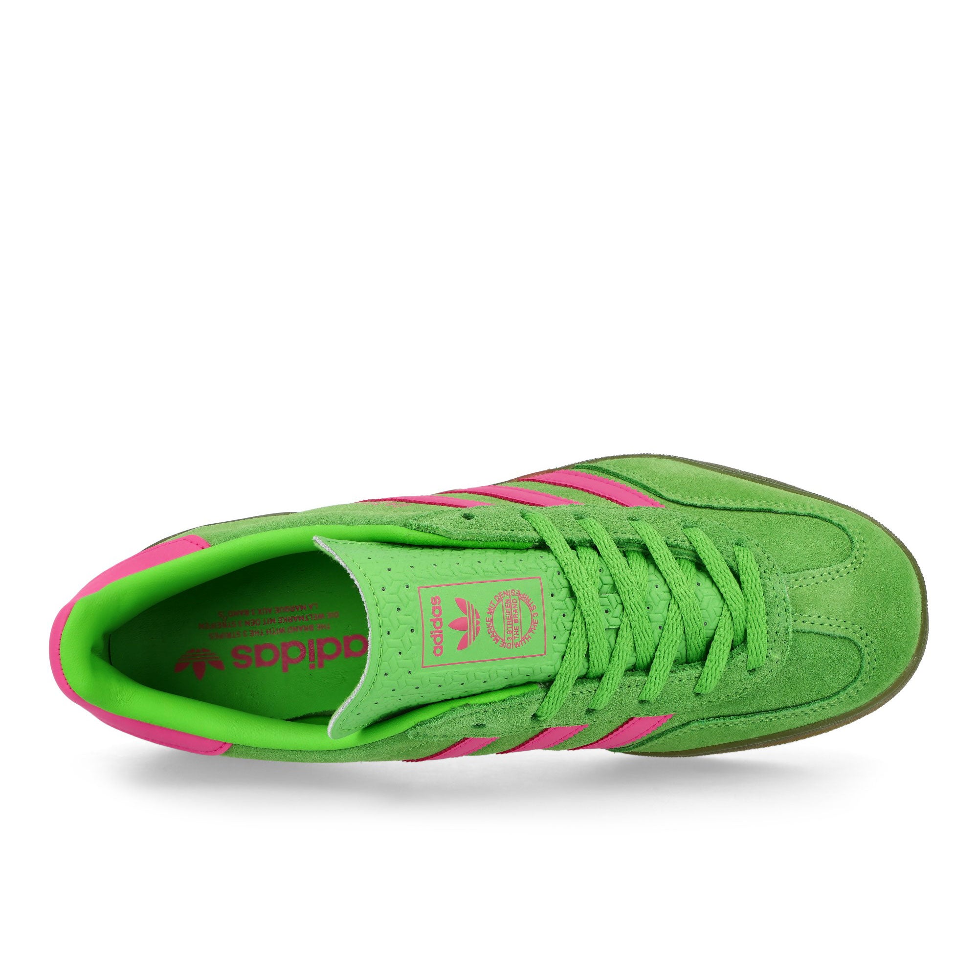 adidas Gazelle Indoor W Semi Lucid Lime / Lucid Pink / Gum 4 Low Top Sneakers JQ1794 Detailfoto | Overkill