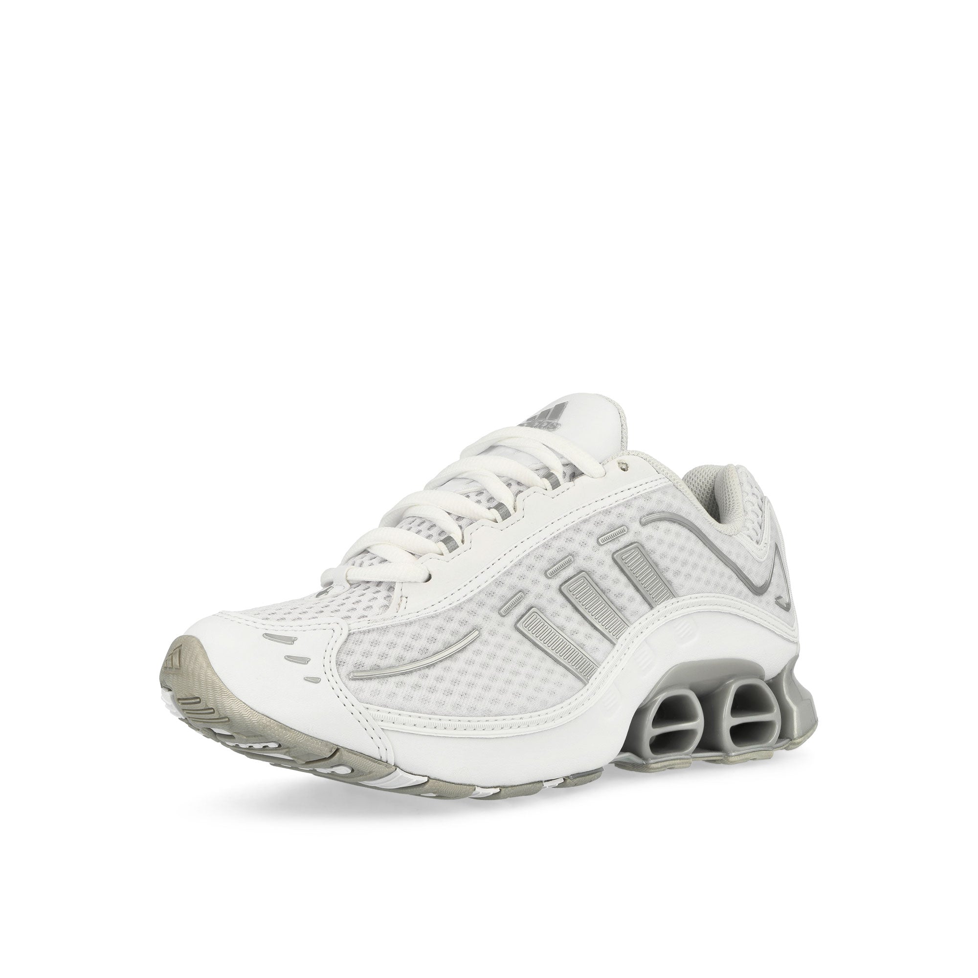 adidas Megaride O1 W Footwear White / Silver Metallic / Footwear White Low Top Sneakers Close Up | Overkill