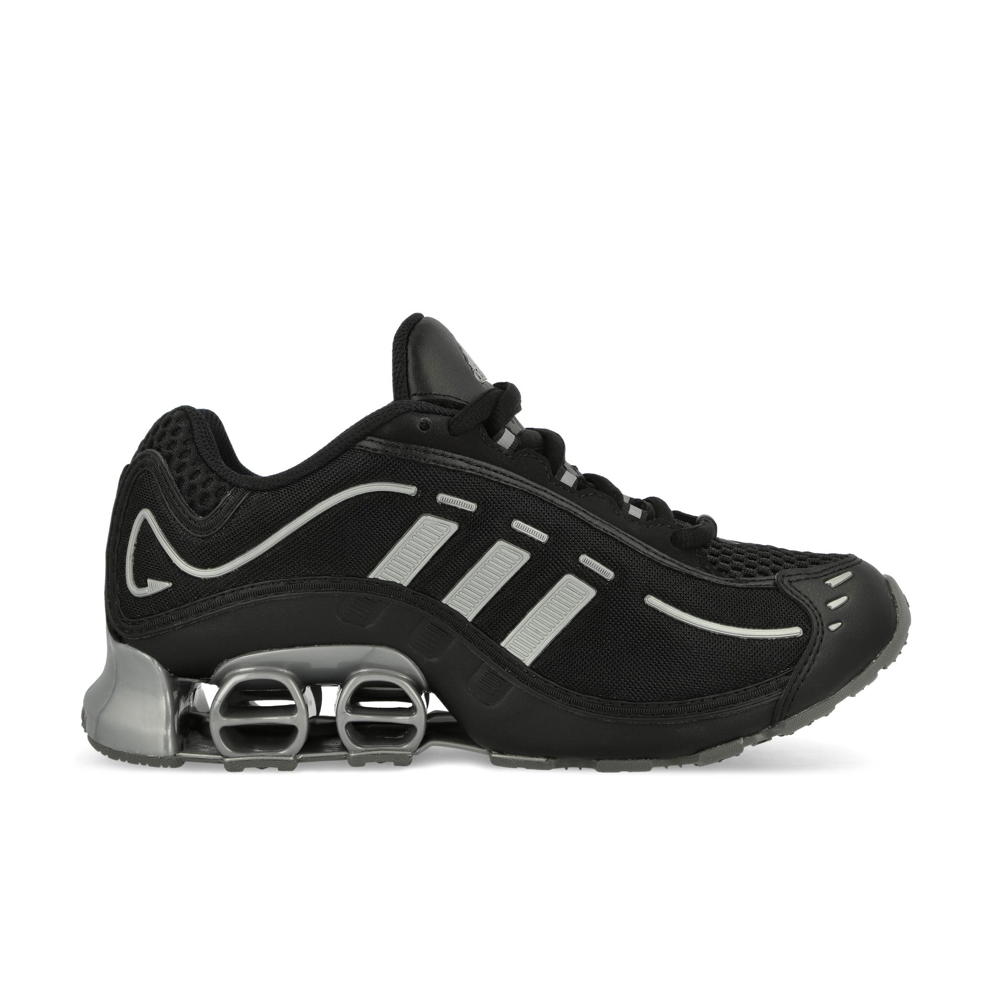 adidas Megaride O1 W Core Black / Grey Four / Iron Metallic Low Top Sneakers Silhouette | Overkill