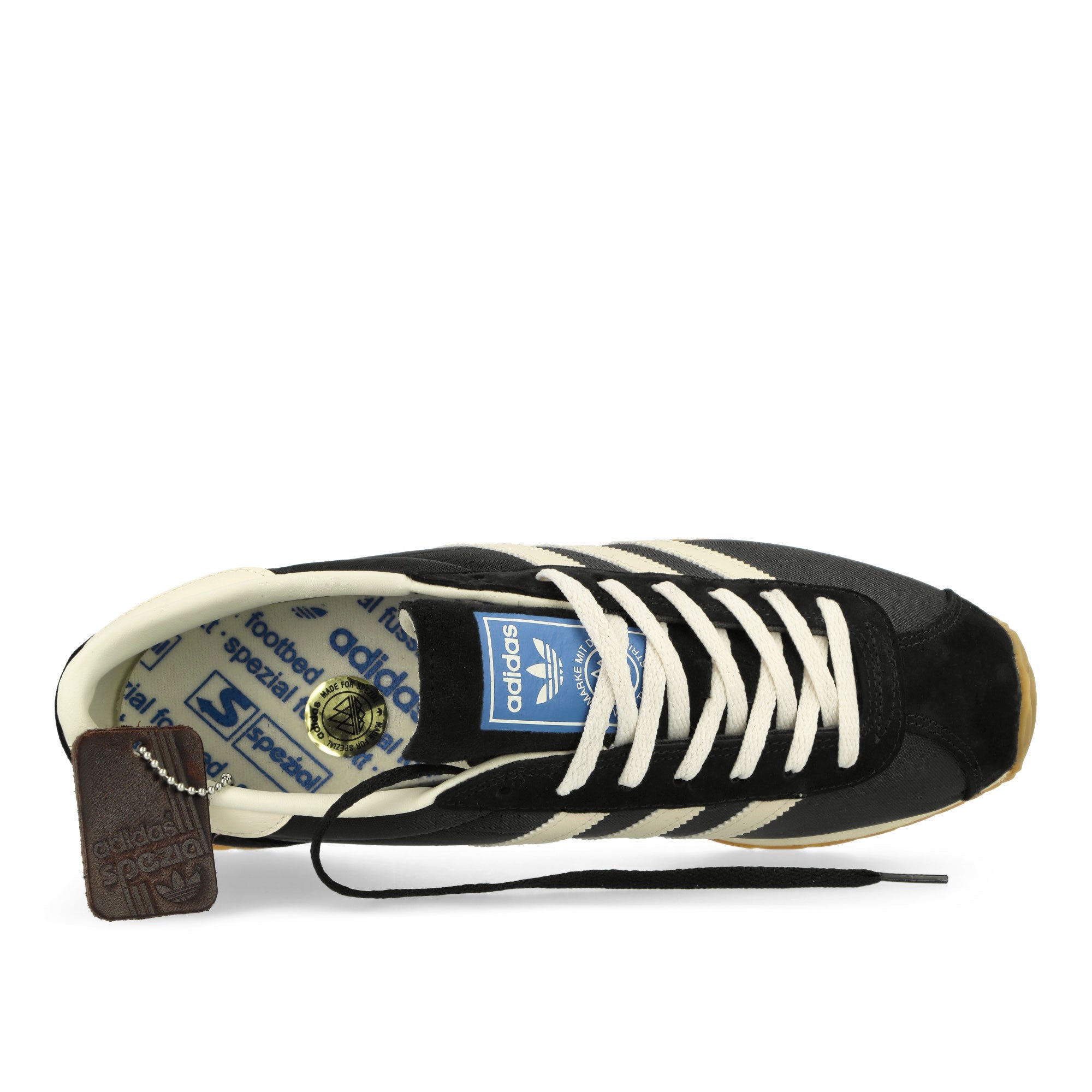 adidas Pampanga SPZL Core Black / Chalk White / Off White Low Top Sneakers Detailfoto | Overkill