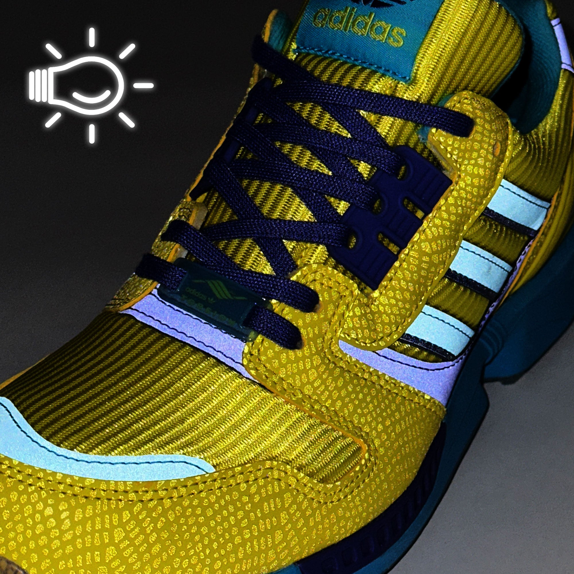 adidas ZX 8000 G-SNK Collegiate Green / Dark Blue / Sesame Low Top Sneakers Detail View 2 | Overkill