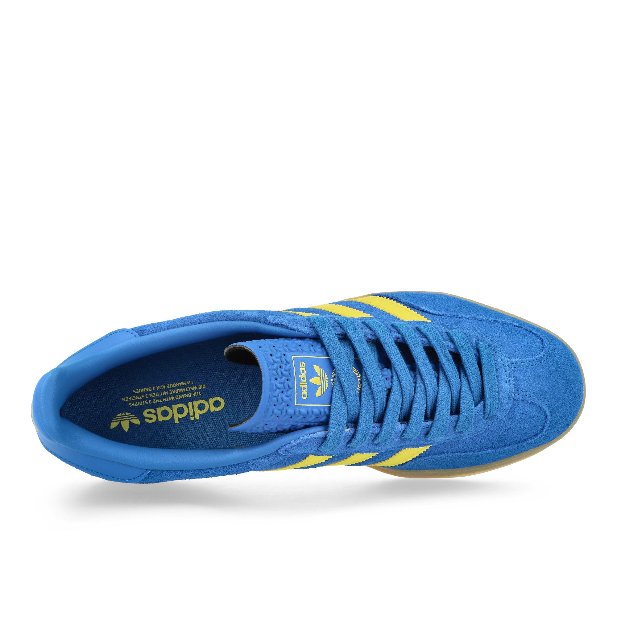 adidas Gazelle Indoor Blue / Pure Sulfur / Gum 3 Low Top Sneakers Detailfoto | Overkill
