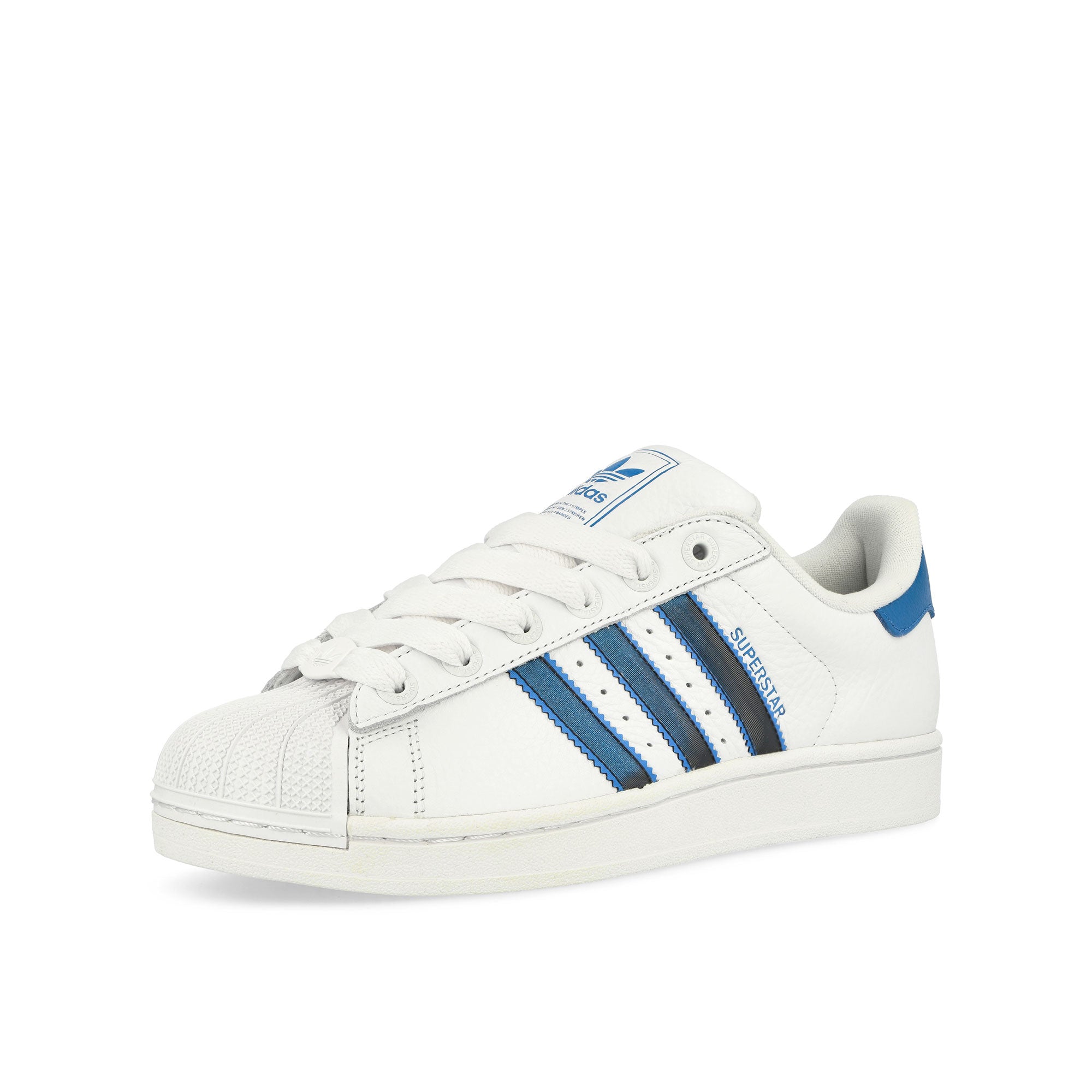 adidas Superstar ll Footwear White / Bright Royal / Core Black Low Top Sneakers JQ3210 Close-up | Overkill